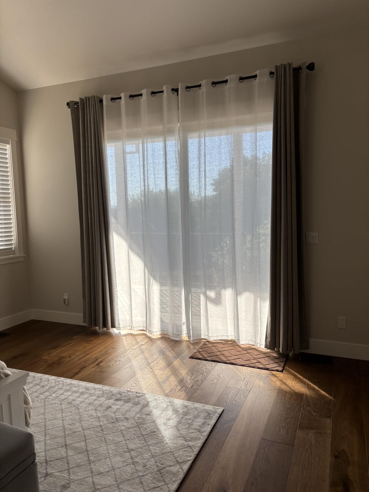H.VERSAILTEX Natural Linen Sheer Curtains 84