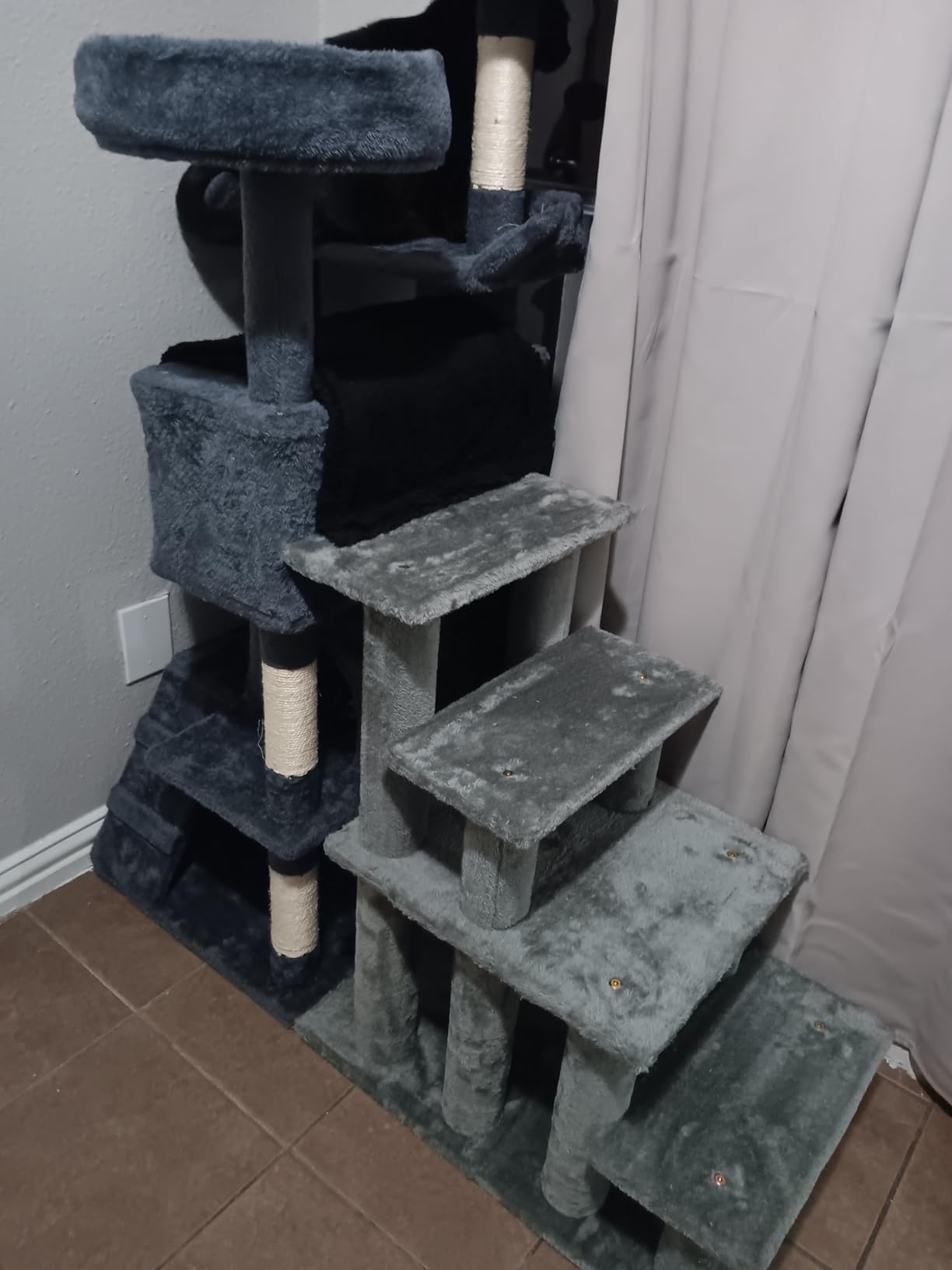 Furhaven Steady Paws Multi-Step Pet Stairs for High Beds & Sofas - Cream, 3-Step customer photo 2