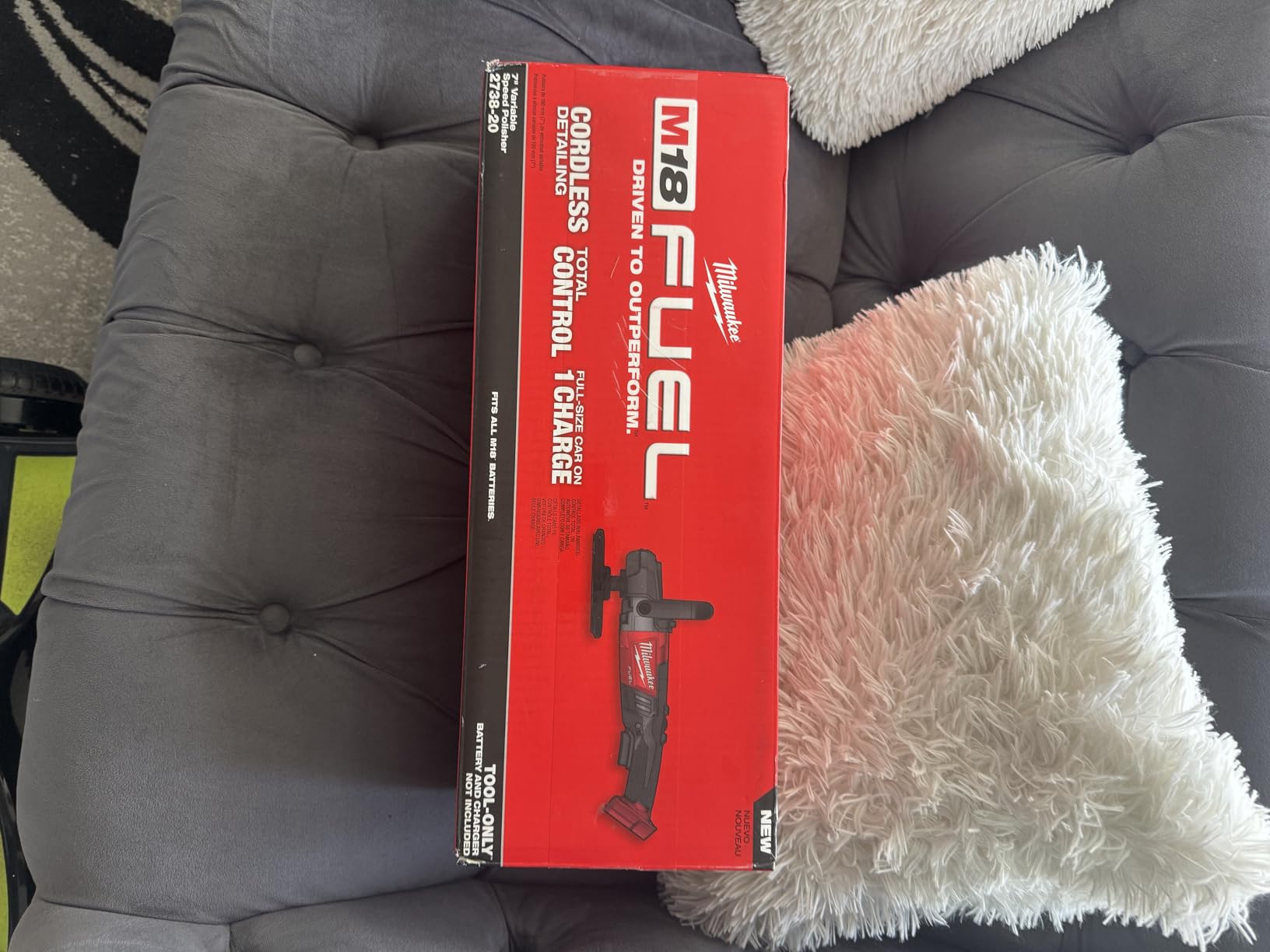 Milwaukee 2738-20 M18 18-Volt Fuel Lithium-Ion Brushless Cordless 7 inch Variable Speed Polisher (Tool-Only) customer photo 1