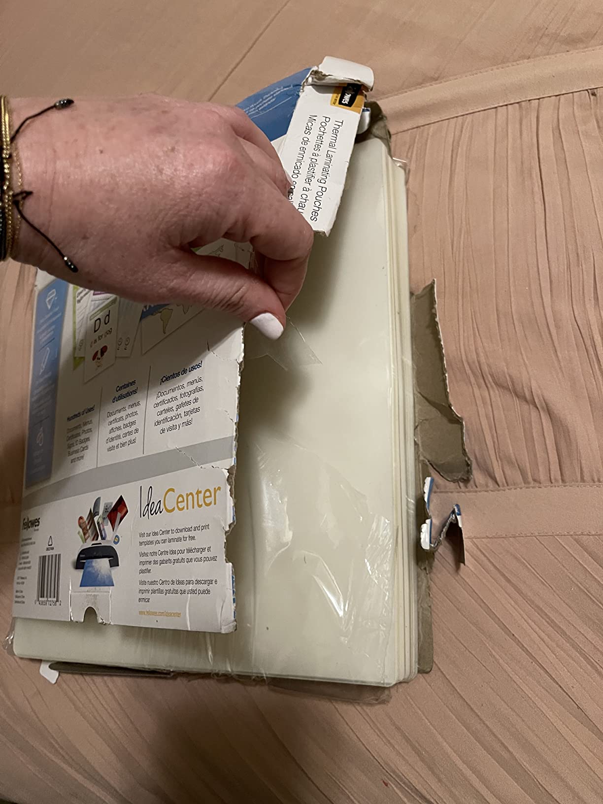 Fellowes Thermal Clear Laminating Pouches, Letter Size Sheets, 3 Mil, 200pk customer photo 1