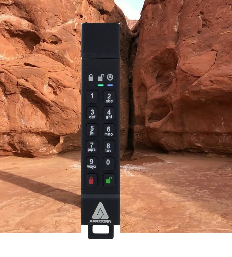 Apricorn 128GB Aegis Secure Key 3Z 256-bit AES XTS Hardware Encrypted FIPS 140-2 Level 3 Validated Secure USB 3.0 Flash Drive (ASK3Z-128GB), Black customer photo 2