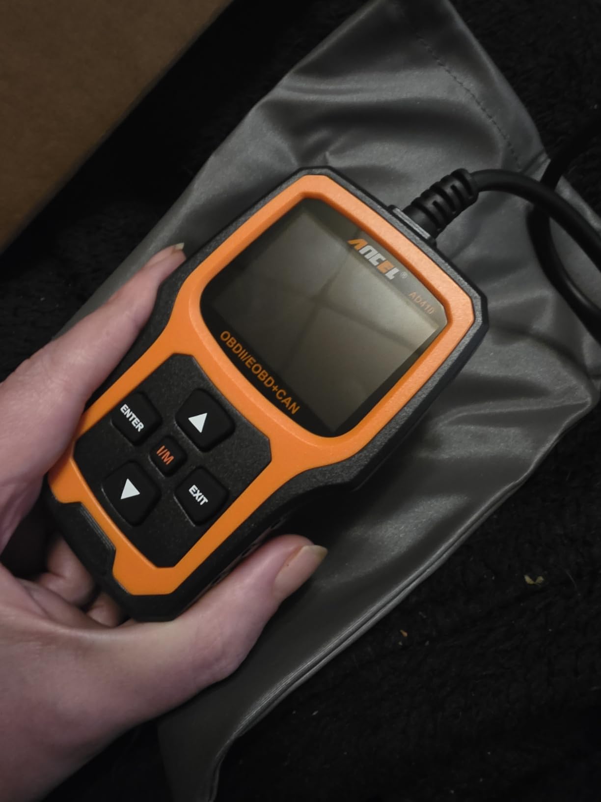 ANCEL AD410 Enhanced OBD2 Scanner, Vehicle Code Reader for Check Engine Light, Automotive OBD II Scanner Fault Diagnosis, OBDII Scan Tool for All OBDII Cars 1996+, Black/Yellow customer photo 1