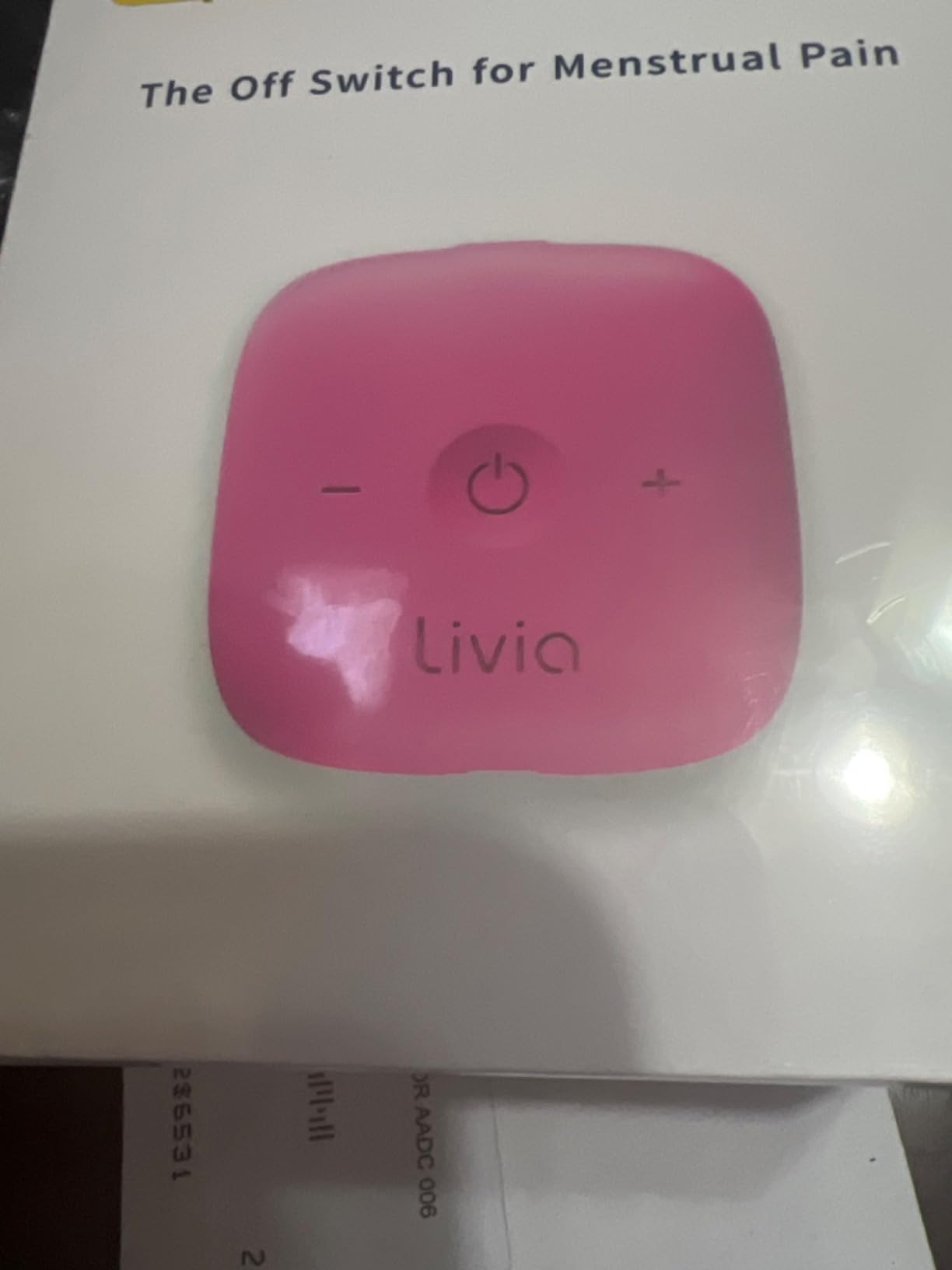 Livia Menstrual Pain Relief Device, Lavender - Rechargeable - Portable customer photo 1
