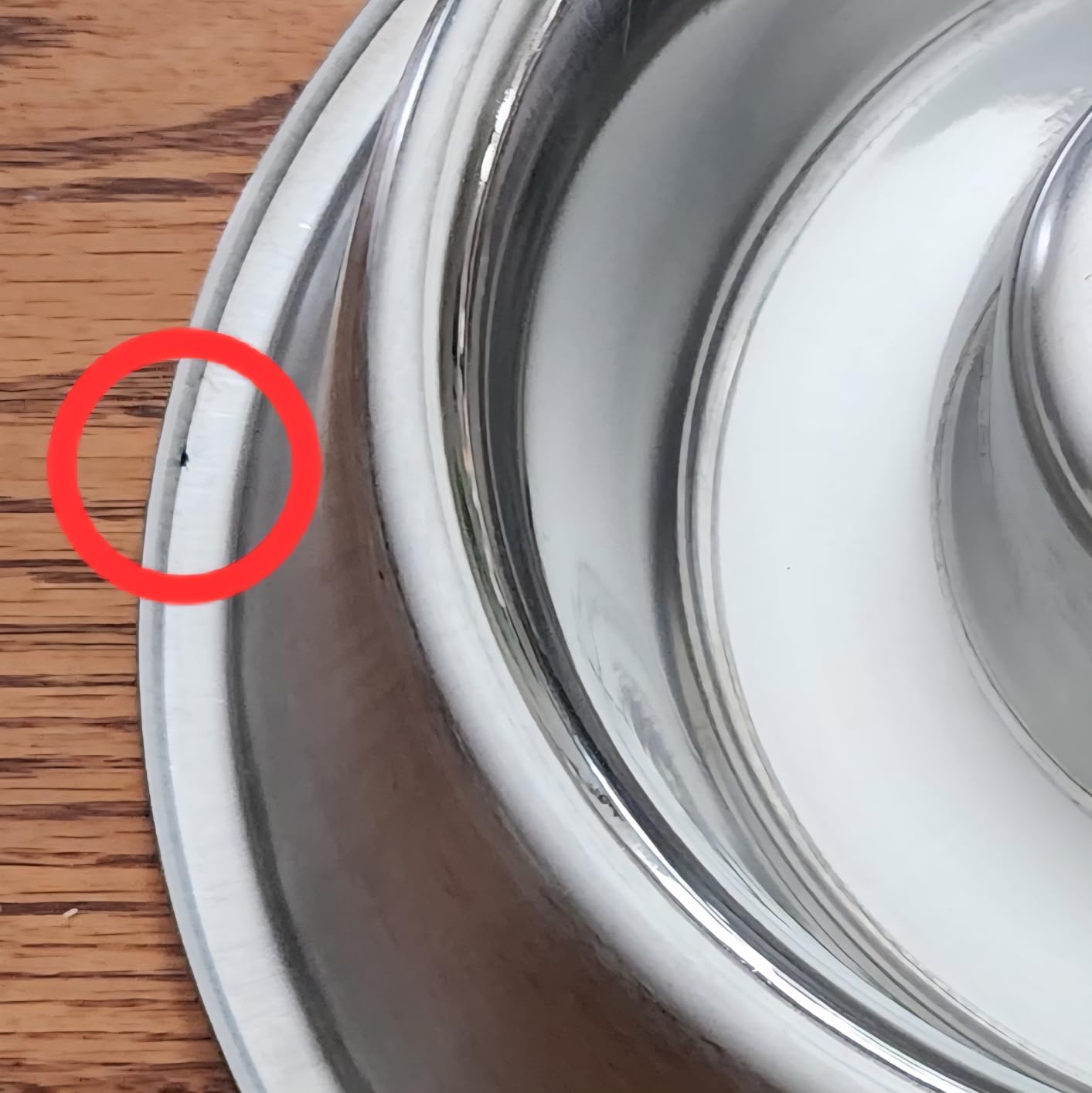 Mr. Peanut's Stainless Steel Interactive Slow Feed Dog Bowl with a Blue Base, Fun Healthy Bloat Stop Feeder (Large) customer photo 2