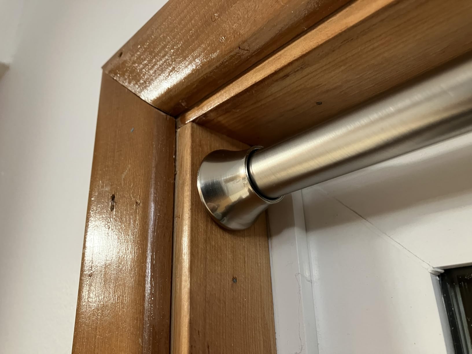 Amazon Basics Adjustable Sturdy Spring Tension Curtain Rod, No Drilling/No Holes, 36-54