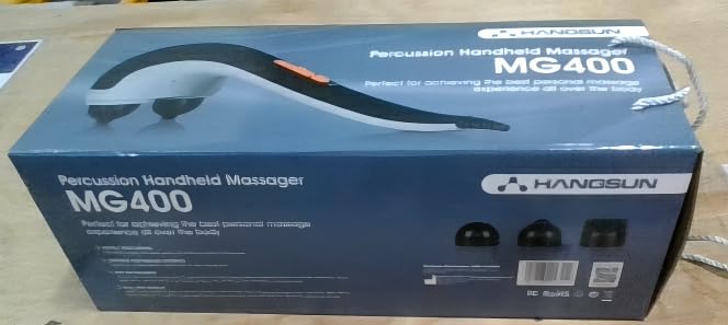 HANGSUN Handheld Neck Back Massager for Pain Relief Deep Tissue, Double Head Full Body Percussion Massage MG400 for Shoulder, Leg, Foot, Muscles customer photo 1