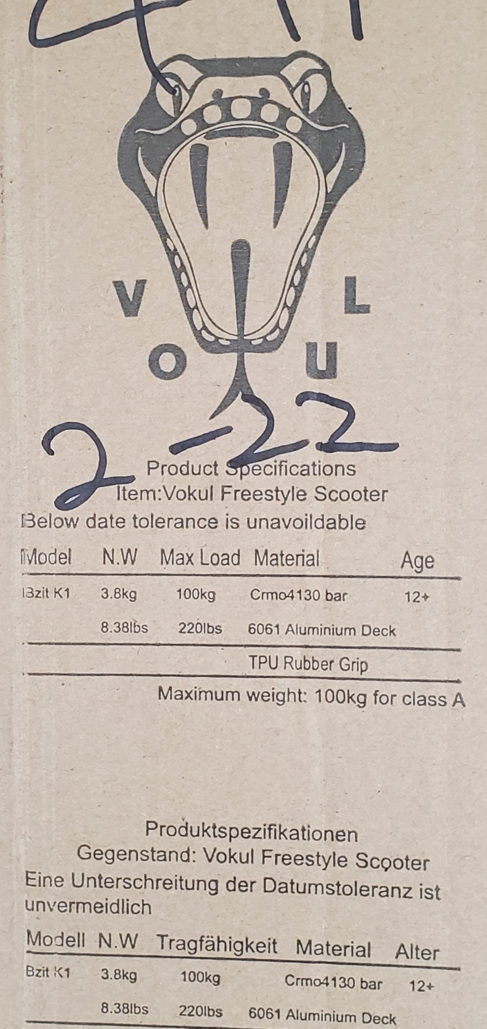 VOKUL K1 Pro Scooters - Stunt Scooter | Trick Scooter - Intermediate and Beginner Freestyle Scooter for Kids 8 Years and UP,Teens and Adults -Quality Kick Pro Scooter for Boys and Girls customer photo 1