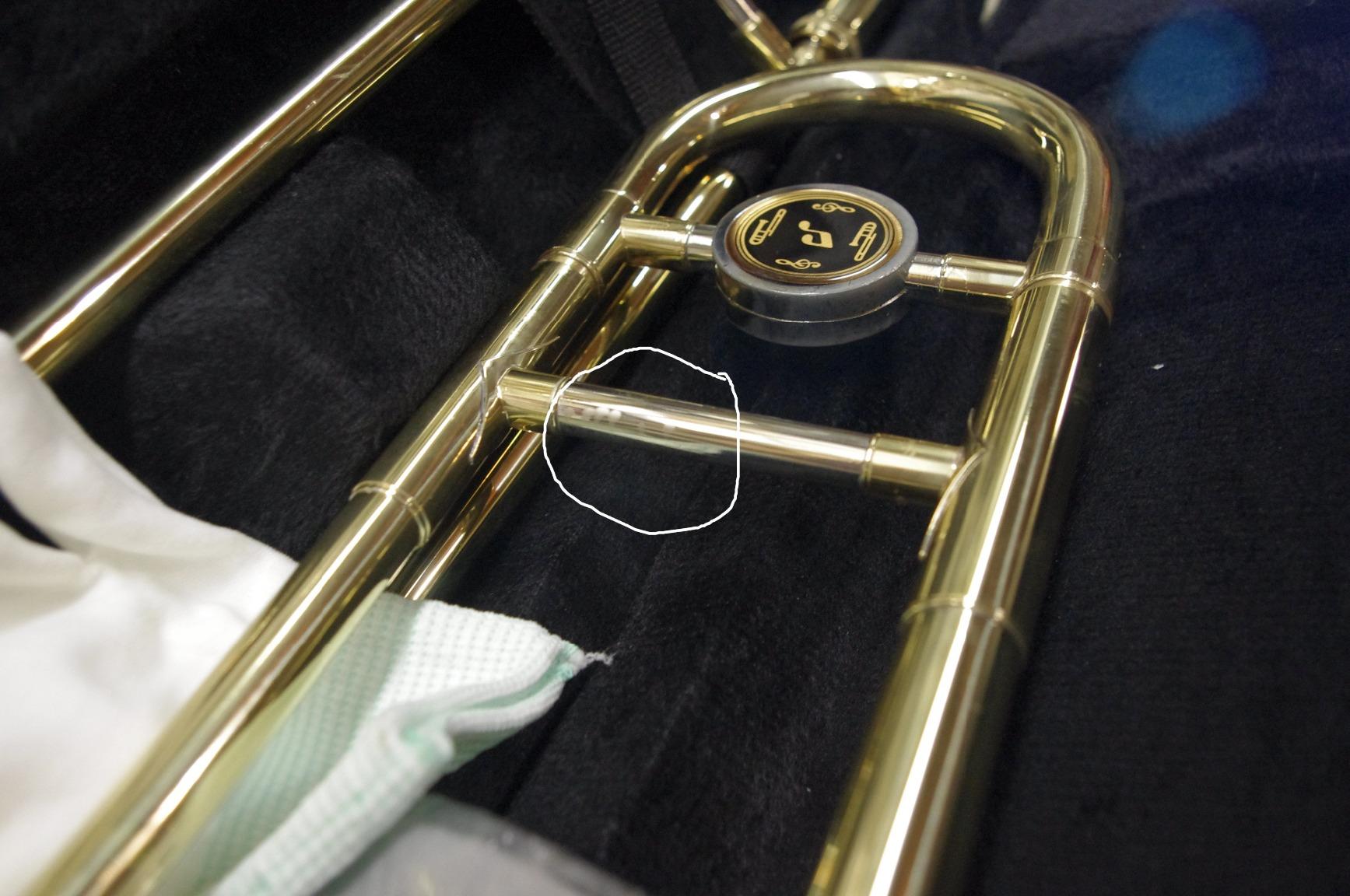 Costzon B Flat Tenor Slide Trombone Brass (Gold) customer photo 1