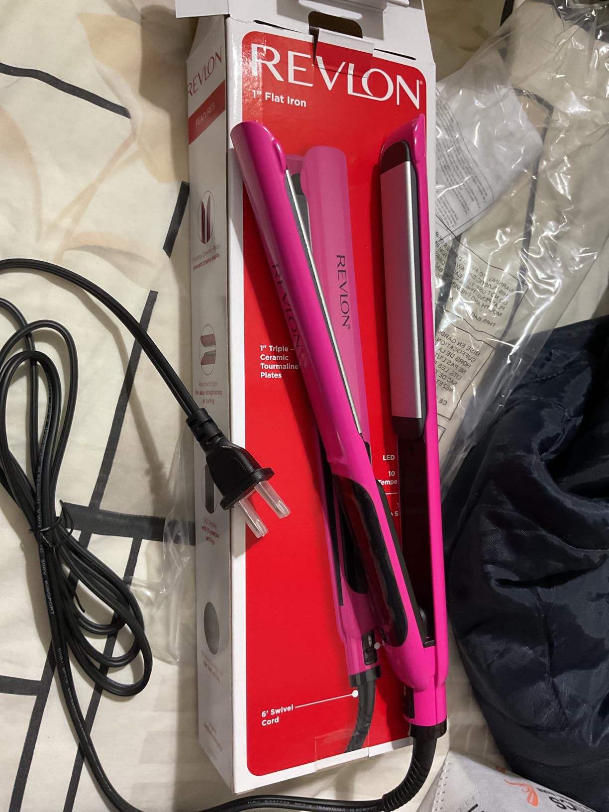 Revlon Smooth Brilliance Ceramic Hair Flat Iron | Smooth Glide and Ultra-Sleek Sylas, (1 in) customer photo 2