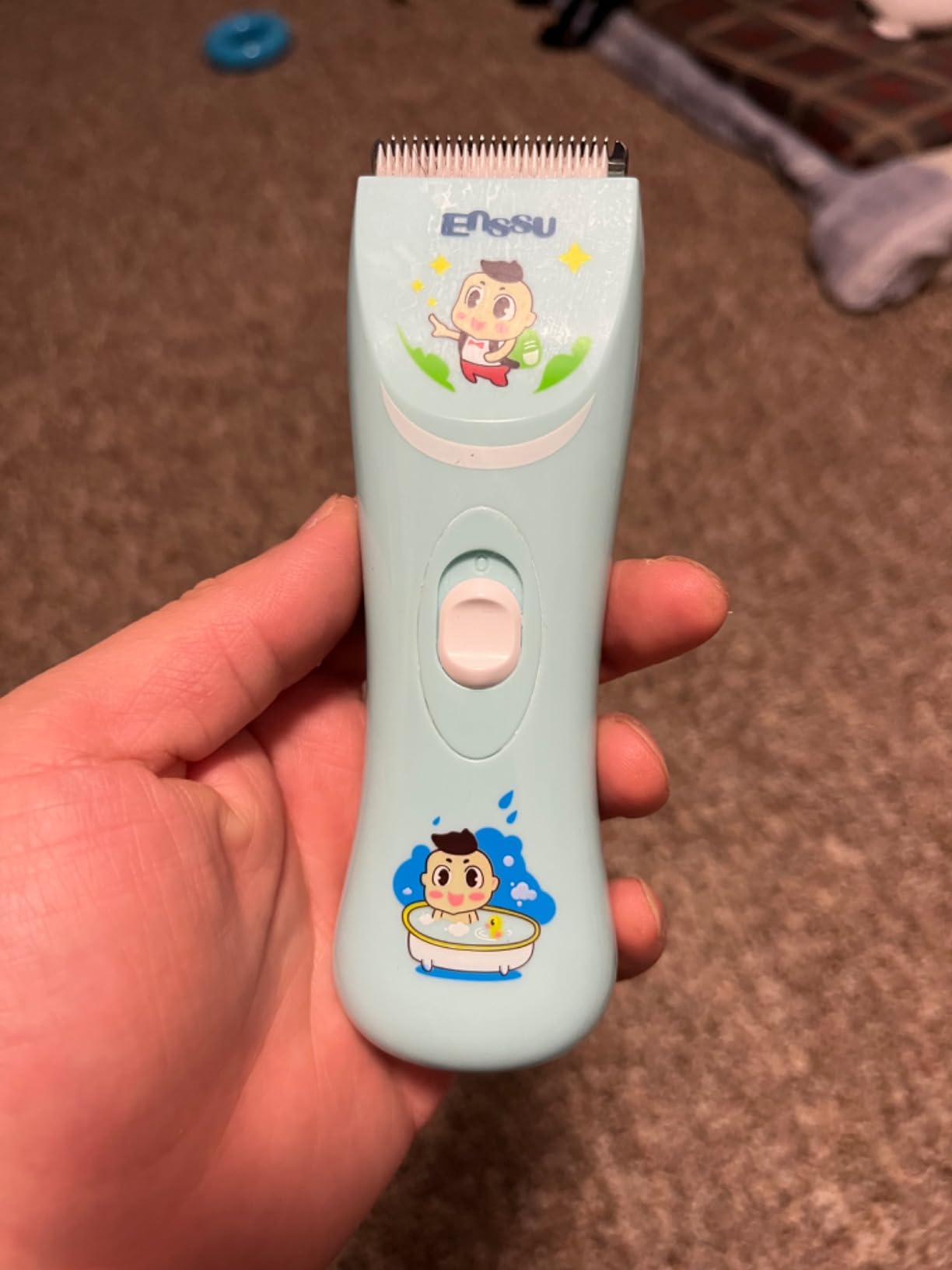 ENSSU Baby Hair Clippers Lower Noise Hair Clippers for Kids/Children customer photo 2