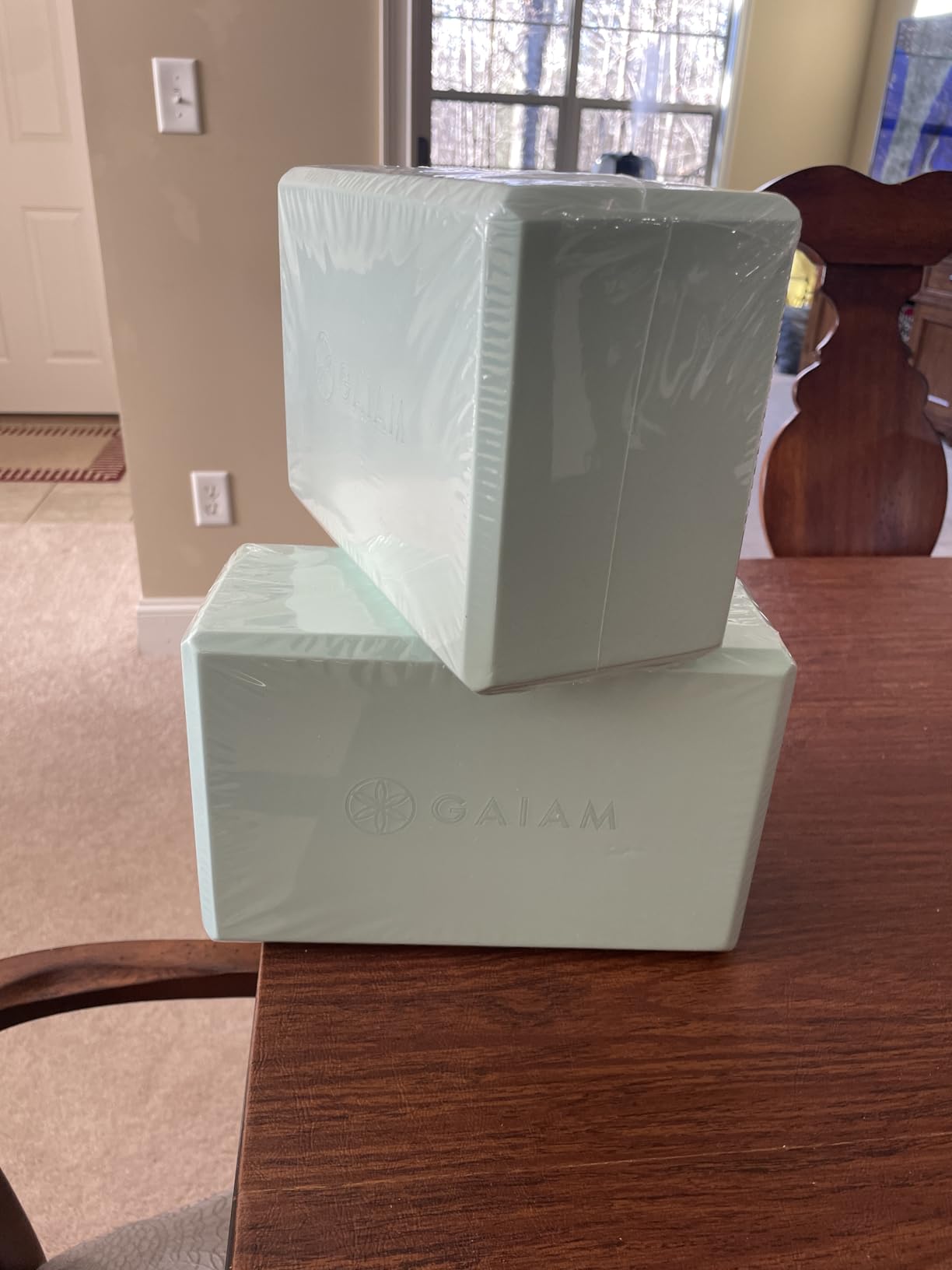 Gaiam Yoga Block - Supportive Latex-Free Eva Foam - Soft Non-Slip Surface with Beveled Edges for Yoga, Pilates, Meditation customer photo 2