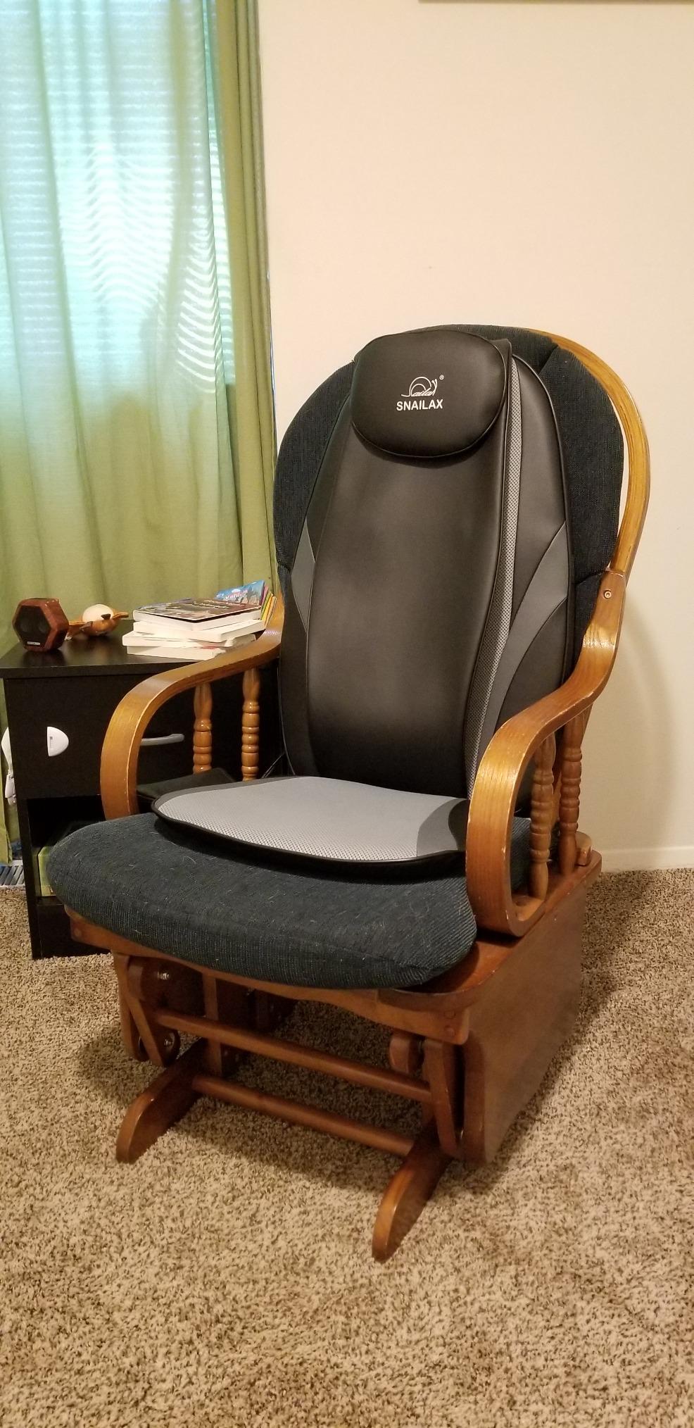 Snailax Shiatsu Back Massager with Heat, Massage Chair Pad Gift for Her Him customer photo 1