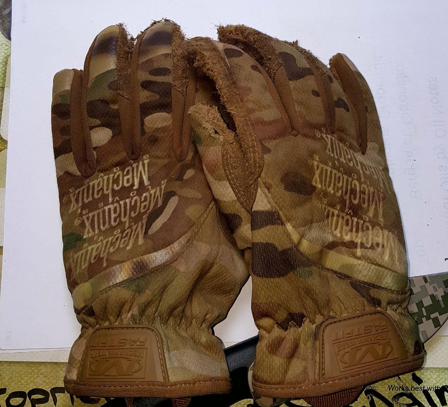 Mechanix Wear FastFit Tactical Touchscreen Gloves, Brown, Large customer photo 1