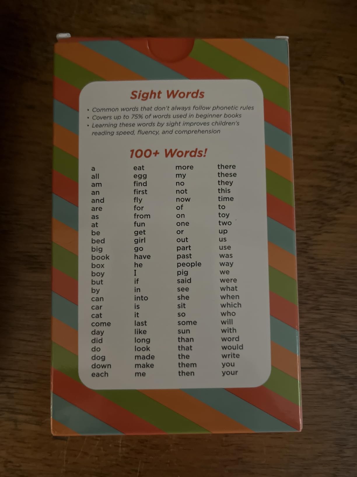 Award-Winning Sight Words Flash Cards – 520 High Frequency Words for Kids Ages 3–9 – Dolch & Fry List – Learn to Read for Preschool, Kindergarten, 1st, 2nd & 3rd Grade – Homeschool & Classroom Set customer photo 2