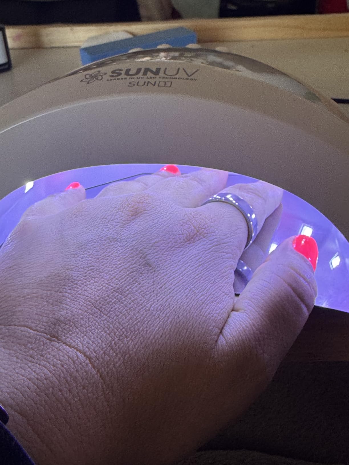 SUNUV UV LED Nail Lamp, Gel Light for Nail Polish UV Dryer SUNONE White customer photo 1