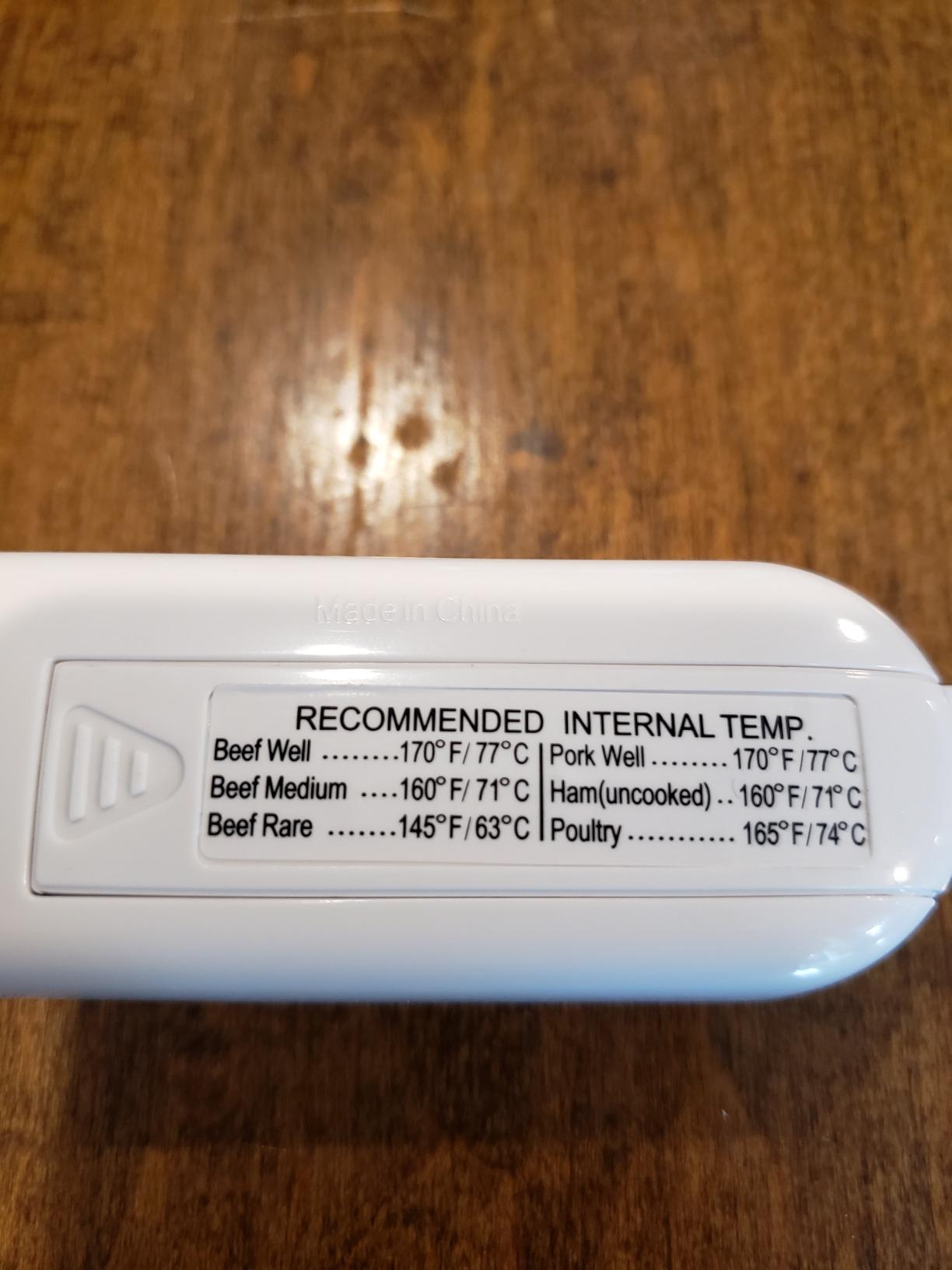 TempPro TempSwift 0.5 Sec Instant Read Meat Thermometer Digital | Cooking Thermometer with Backlit Display, Pop-Up Meat Probe, Food Thermometer for Grill BBQ Smoker Fry Candy, NSF Certified customer photo 1