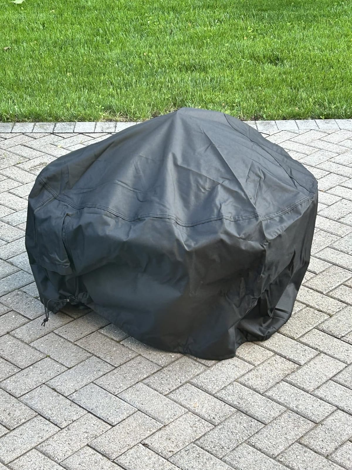 Porch Shield 600D Square Patio Fire Pit Table Cover 36 x 36 inch, Black customer photo 1