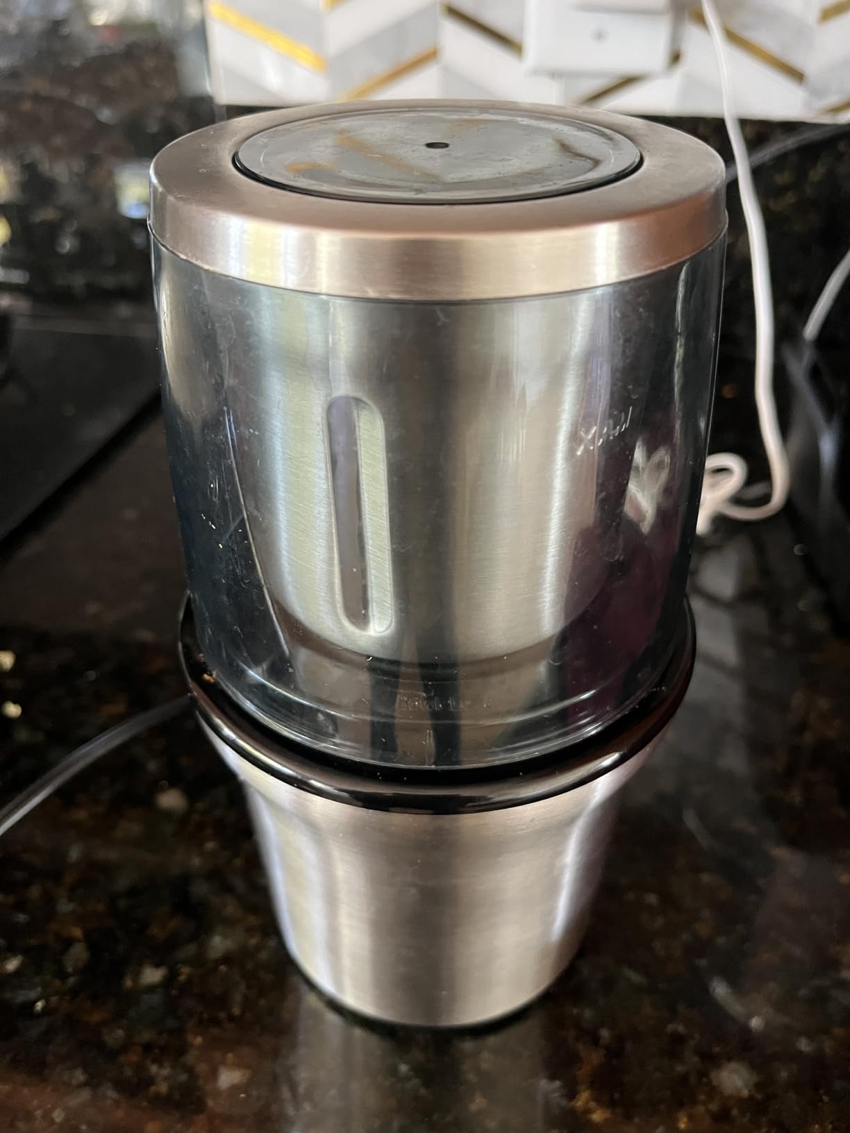 Secura Electric Coffee and Spice Grinder, 2 Removable Bowls, Stainless, 2 Stainless Steel Blades Removable Bowls, For Spice, Coffee Bean, Dry and Wet Ingredients Grinding customer photo 2