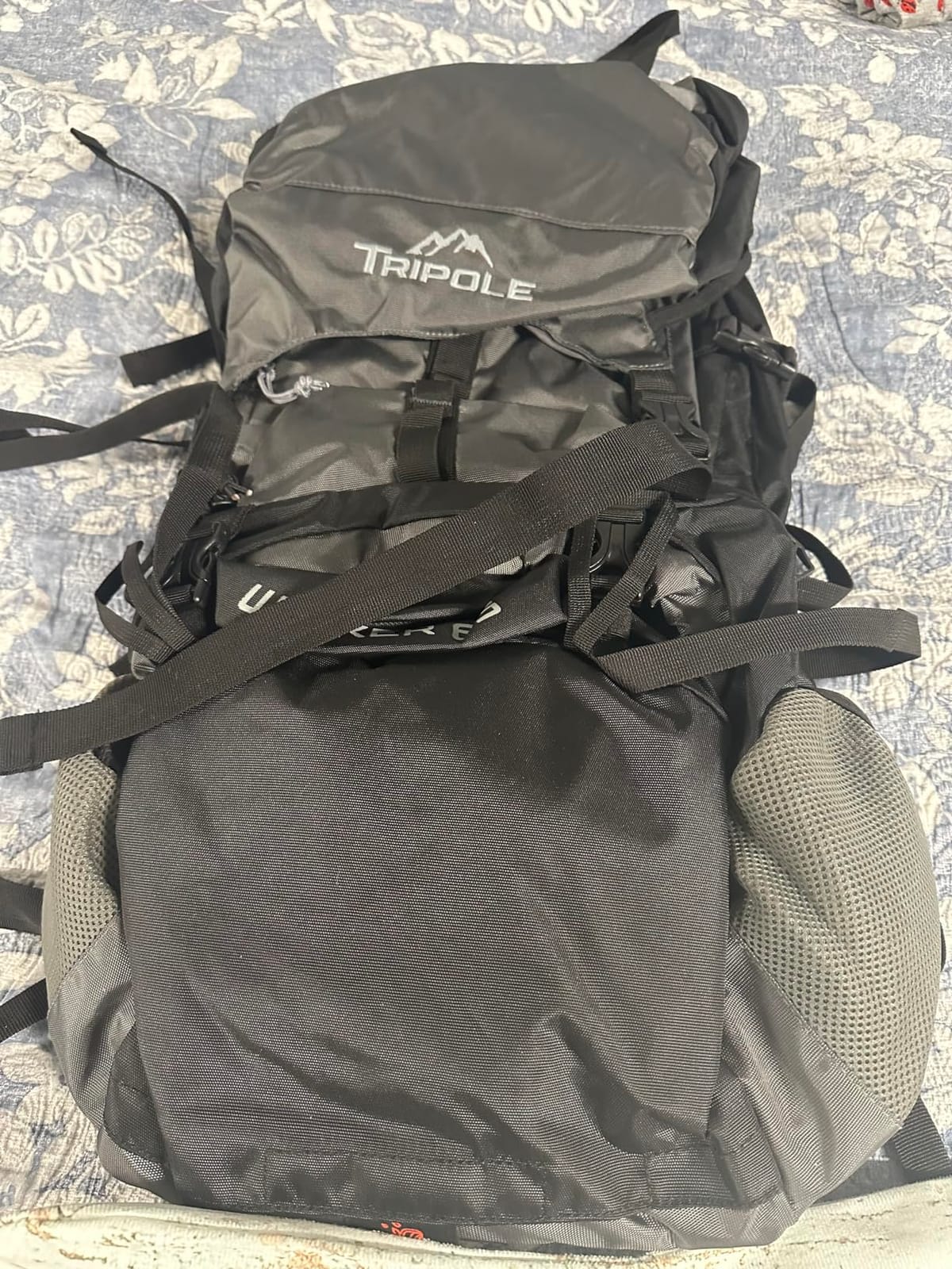 Tripole Walker 65 Litres Rucksack | Internal Frame With Metal Rod | Rain Cover | Bottom Opening | Laptop Section customer photo 1