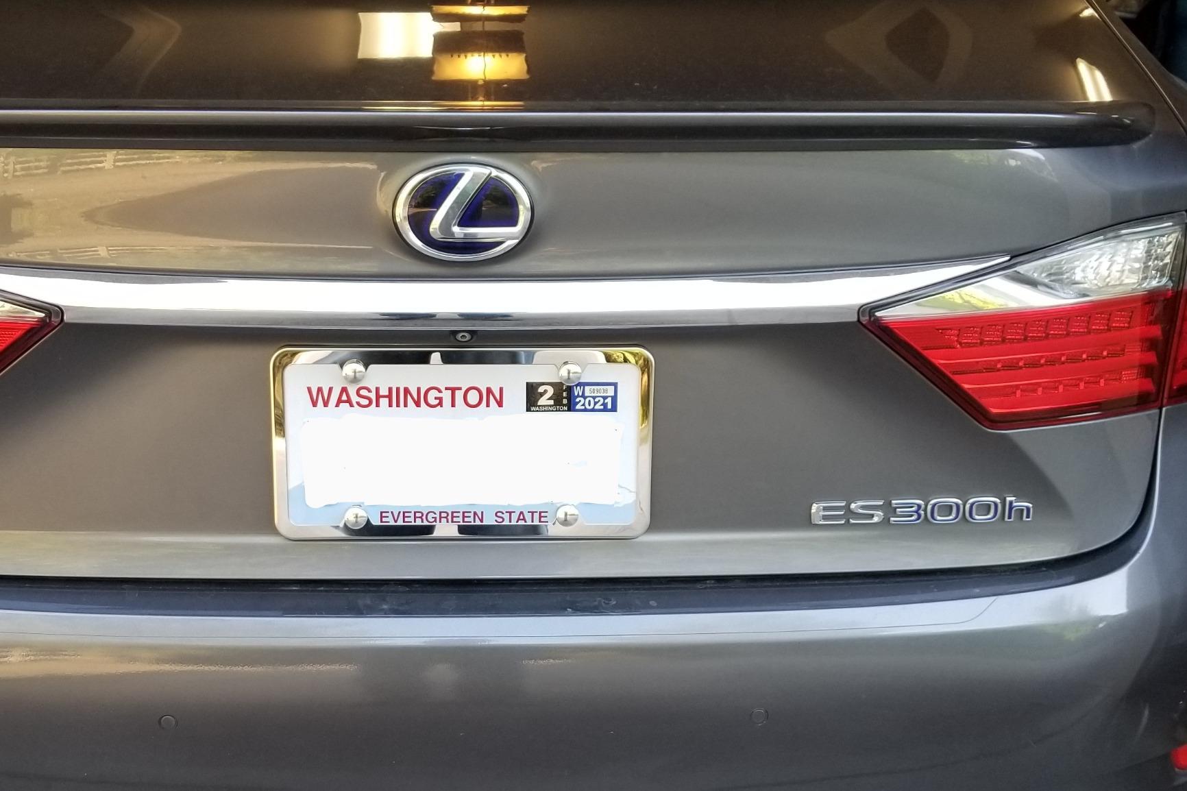 License Plate Frames, Indeed BUY 2 Pcs 4 Holes Slim Stainless Steel Polish Mirror License Plate Frame and Chrome Screw Caps customer photo 1