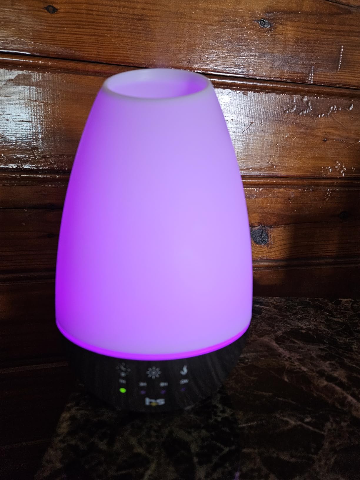 HealthSmart 500ML Essential Oil Diffuser for Large Rooms, Cool Mist Humidifier and Aromatherapy Diffuser, Adjustable Timer, Mist Mode and 7 LED Light Colors, White (Pack of 1) customer photo 1