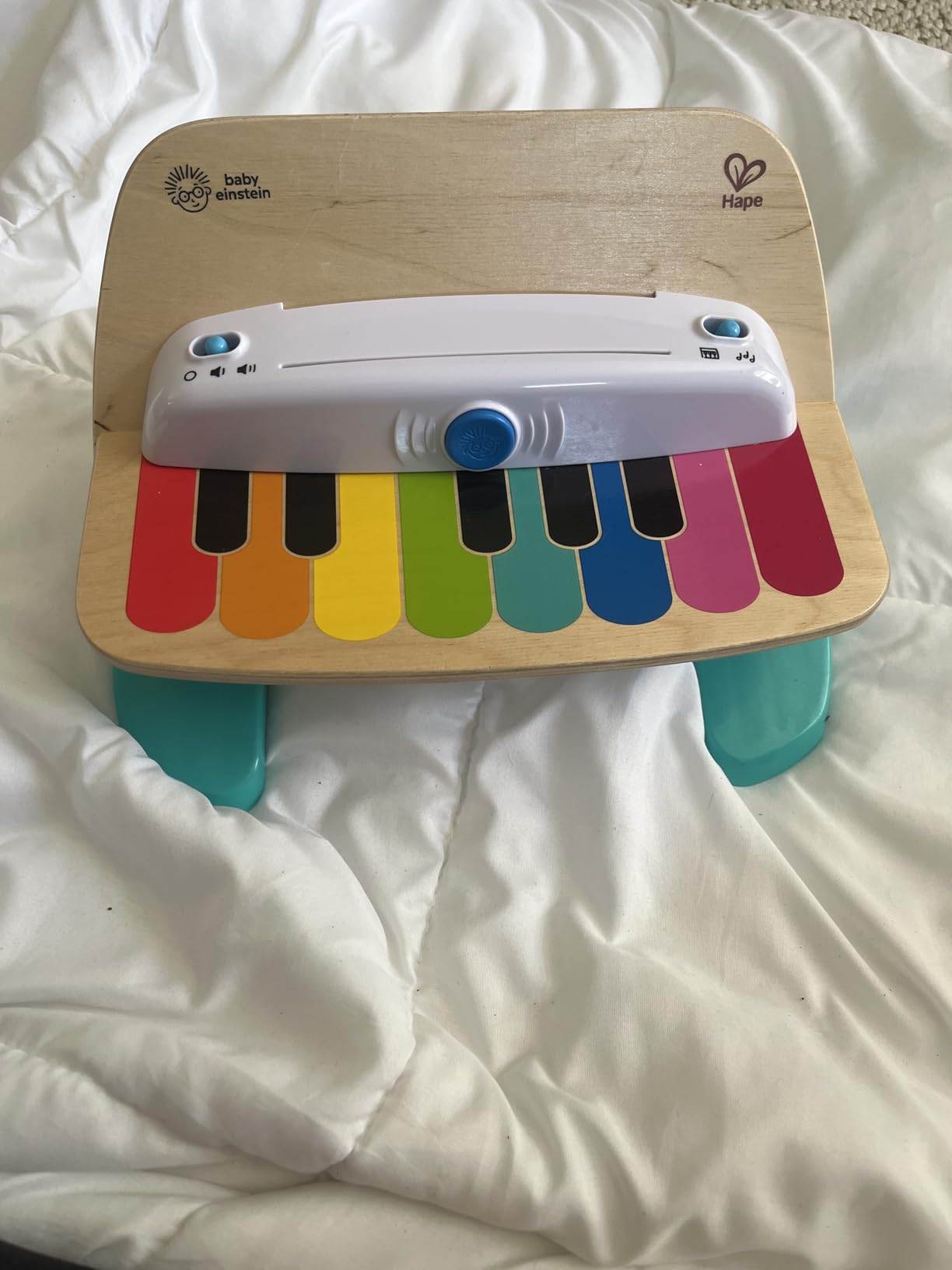 Baby Einstein and Hape Magic Touch Piano Wooden Musical Toddler Toy, Age 6 Months and Up customer photo 2