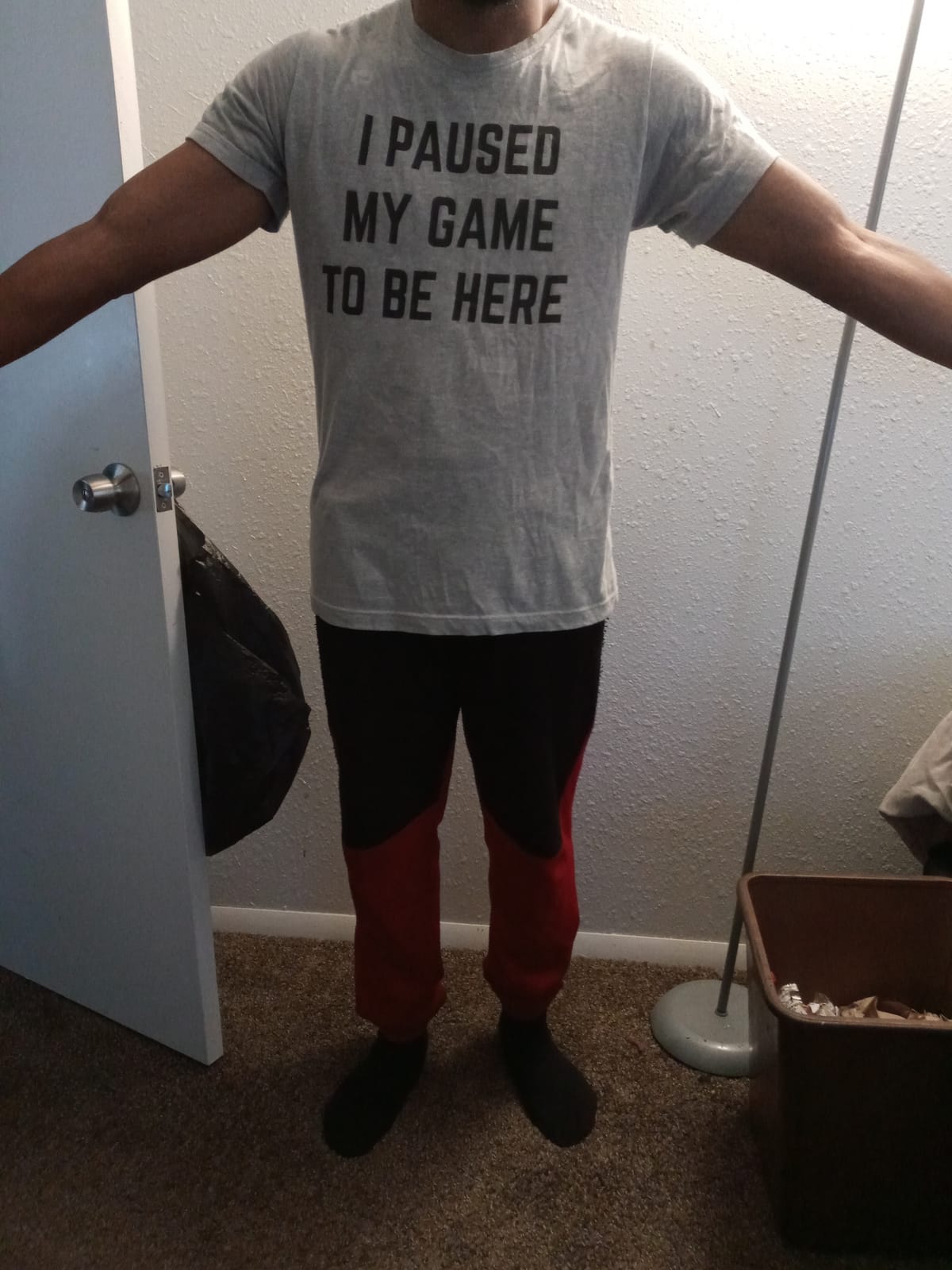 I Paused My Game to Be Here - Funny Video Gamer Humor Joke for Men Women T-Shirt customer photo 1