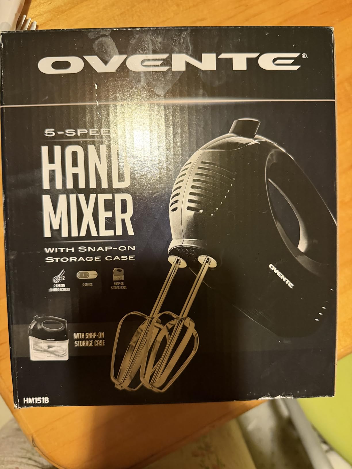 OVENTE 5-Speed Electric Hand Mixer with Storage Case,150W, Red HM151R | Stainless Steel Whisks, Compact Portable Design, Lightweight Handheld Mixer for Baking & Cooking customer photo 1