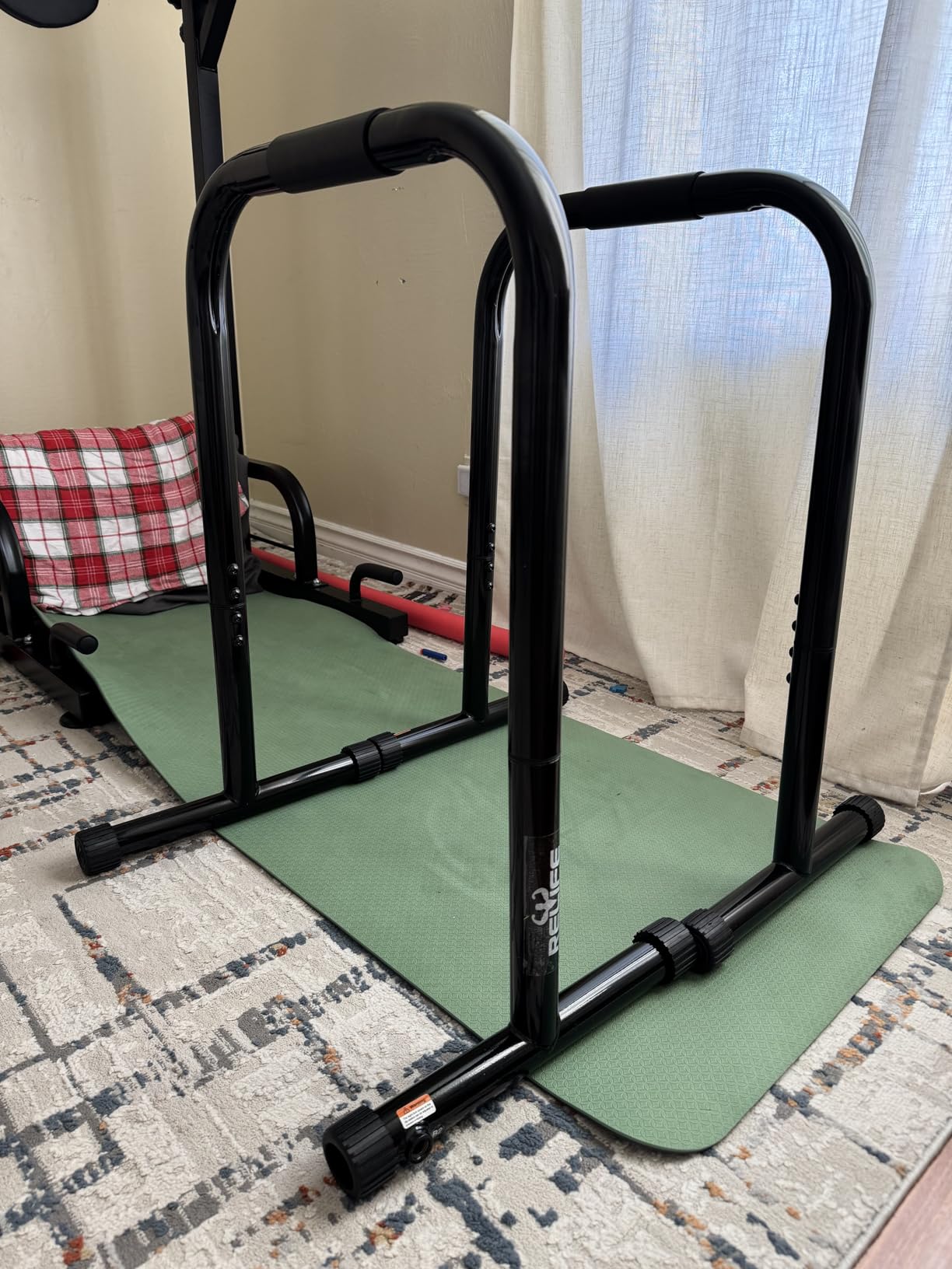 RELIFE REBUILD YOUR LIFE Dip Bar for Home Gym Training 400LBS Parallel Bars | Dip Station Heavy Duty Parallette & Parallel Bars, Sturdy Dip Stands Body Workout Fitness Calisthenics Workout Equipment customer photo 2