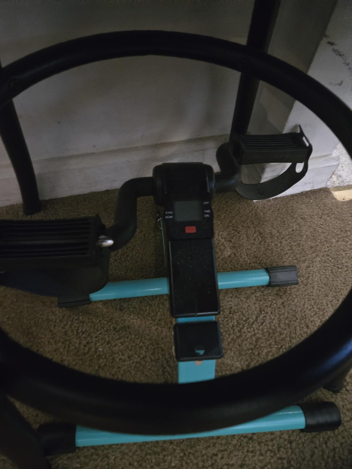 Folding Pedal Exerciser, Mini Exercise Bike Under Desk Bike customer photo 2