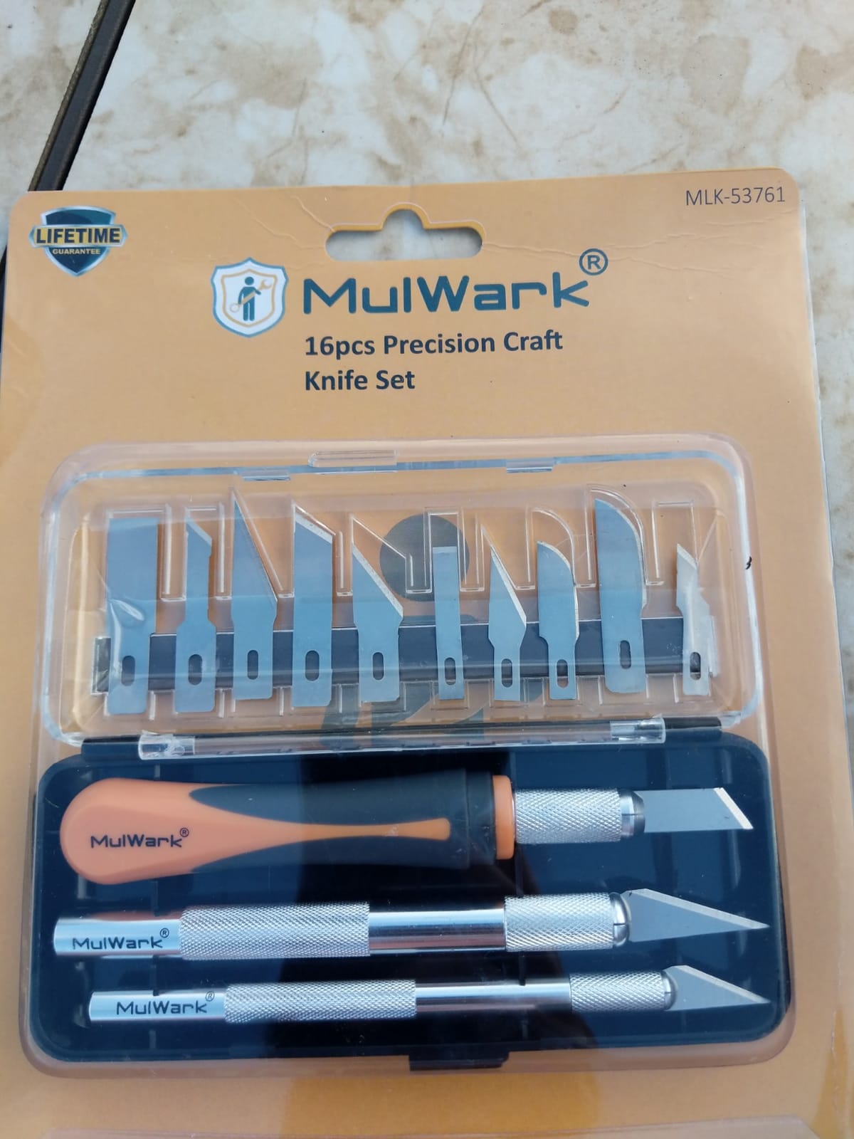 MulWark Exacto Knife Set | Craft Knife Kit | 16pc Precision Craft Hobby Kit with Razor Sharp Knives for Wood, Crafting, Leather, Scrapbooking & Modeling customer photo 2