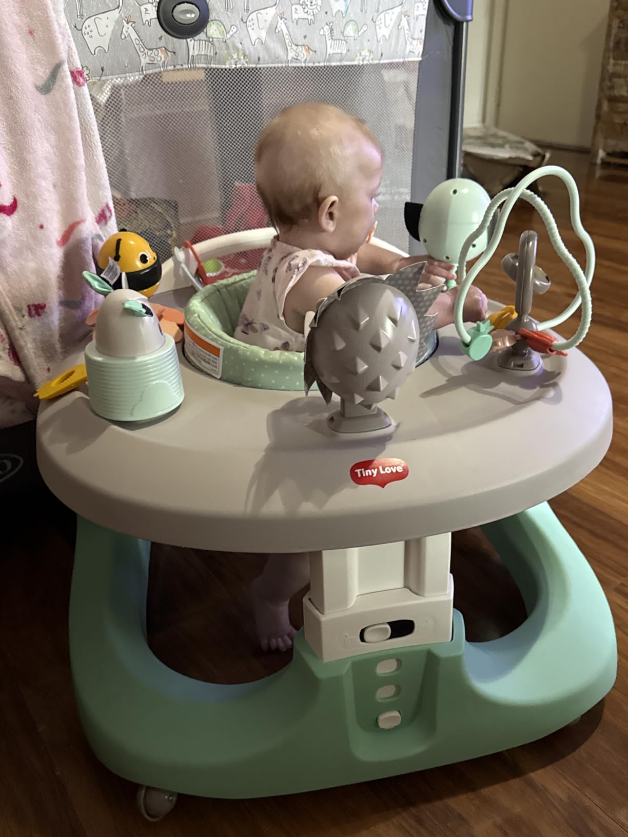 Tiny Love 4-in-1 Here I Grow Mobile Activity Center, Baby Walkers and Activity Center, Baby Activity Center with Interactive Toys and Developmental Activities, Meadow Days customer photo 1