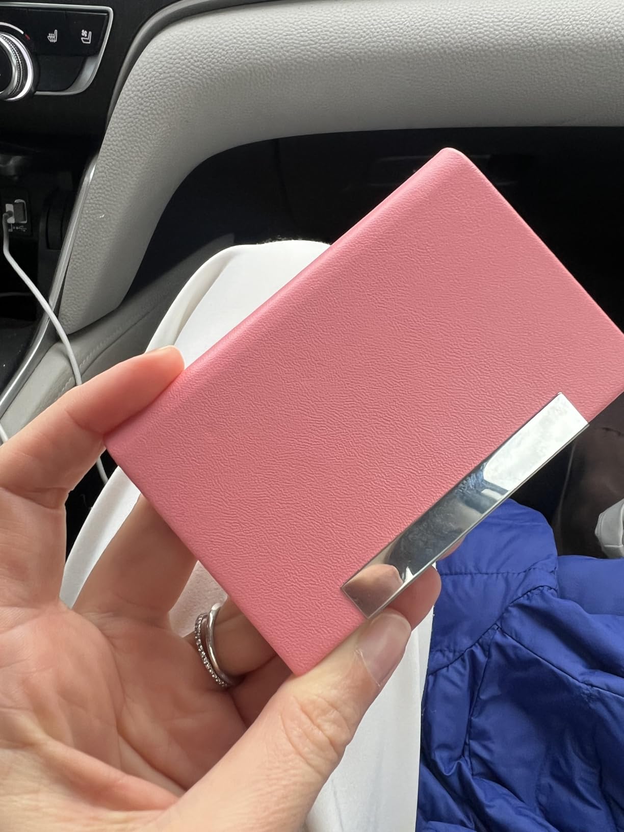 Padike Business Card Holder/ Case Professional PU Leather & Stainless Steel Multi Wallet Credit Card ID Case/Holder for Men & Women. (Black) customer photo 1