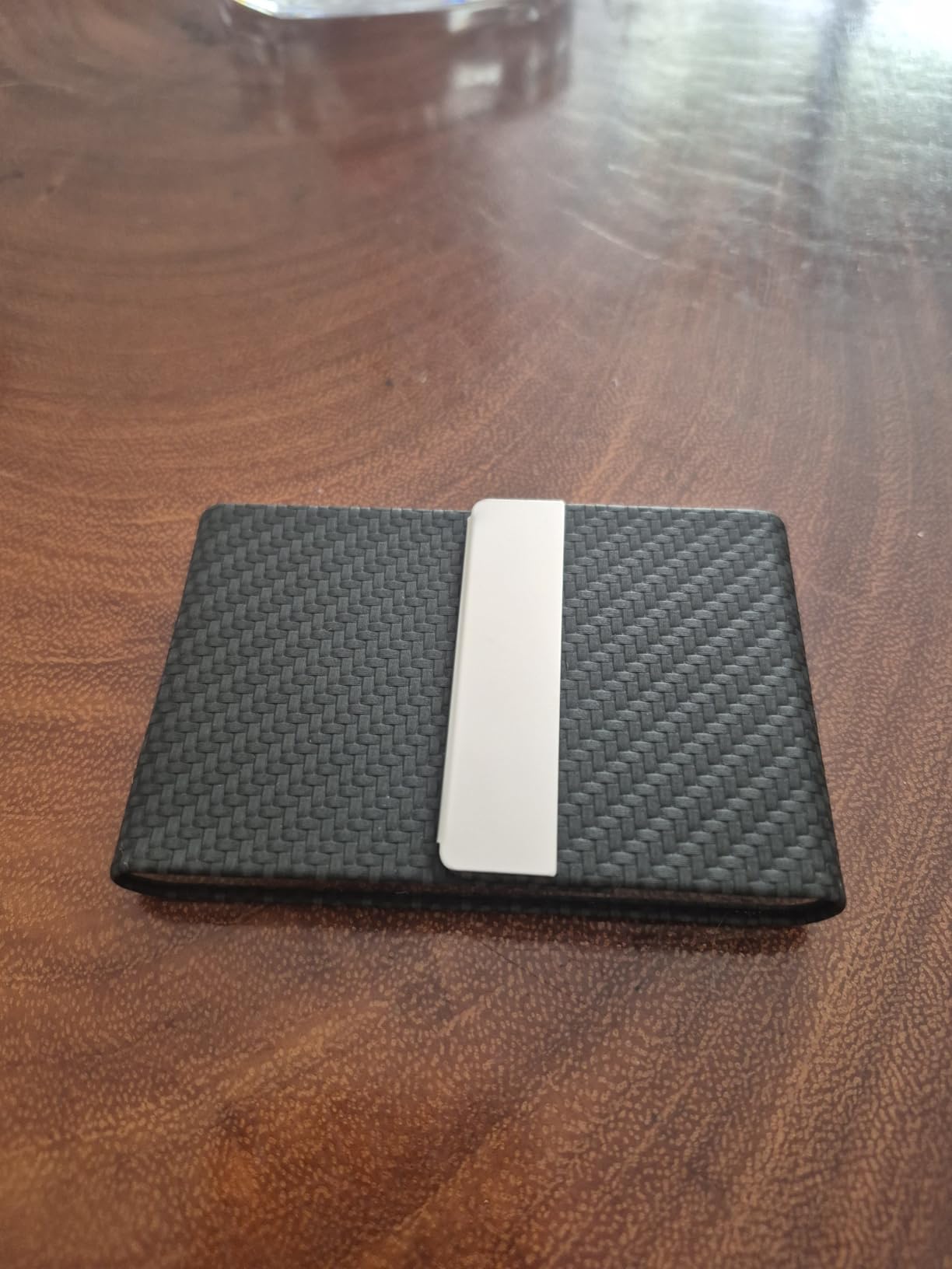 Padike Business Card Holder/ Case Professional PU Leather & Stainless Steel Multi Wallet Credit Card ID Case/Holder for Men & Women. (Black) customer photo 2