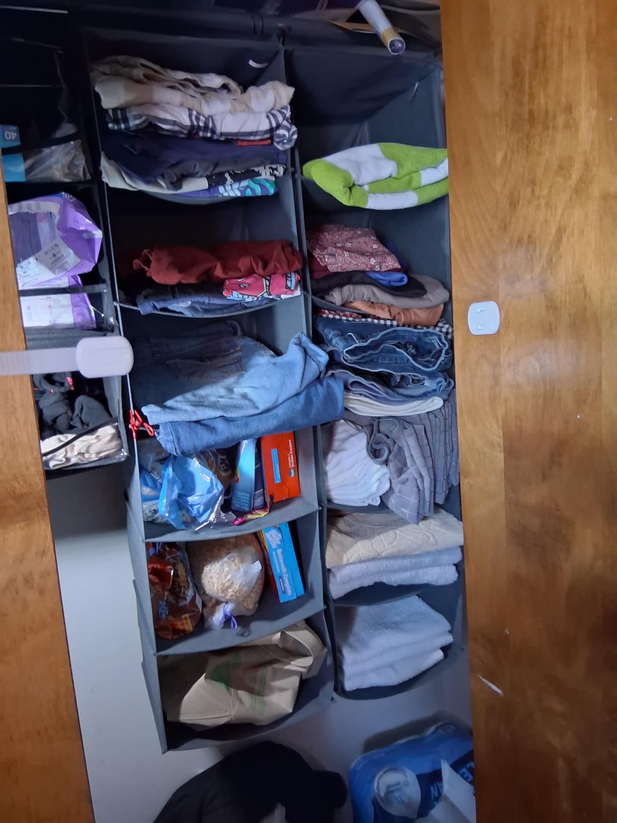 MAX Houser 6 Tier Hanging Closet Organizer with 2 Sturdy Hooks, Grey customer photo 1