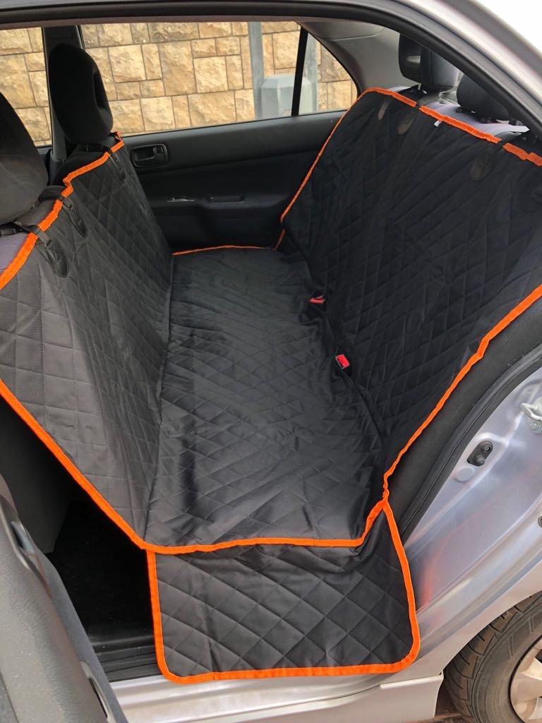 Active Pets Black Standard Dog Car Hammock Back Seat Cover, Waterproof Backseat Cover Protector for Truck Bench Rear of Sedans or SUVs, Essential Pet Supplies Vacuum or Wipe Clean, Machine Washable customer photo 1
