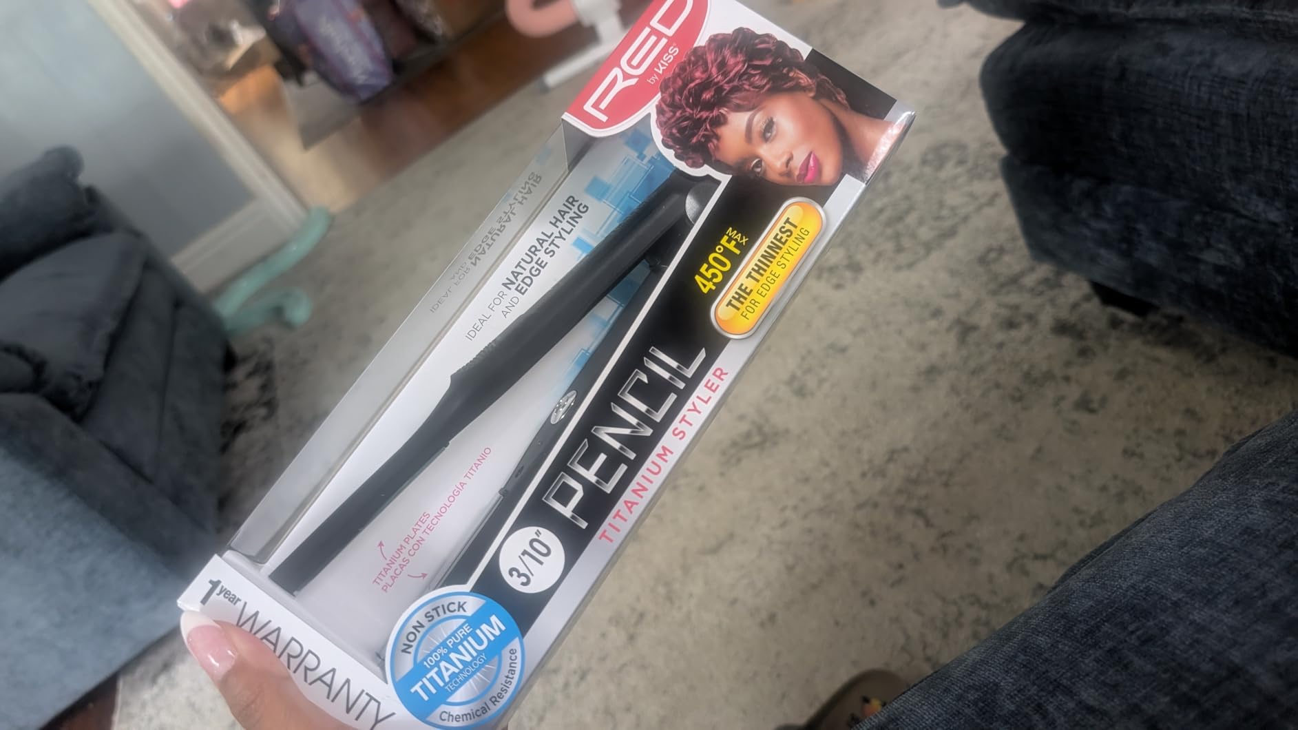 Red by Kiss 0.3 Inch Pencil Flat Iron, 3/10