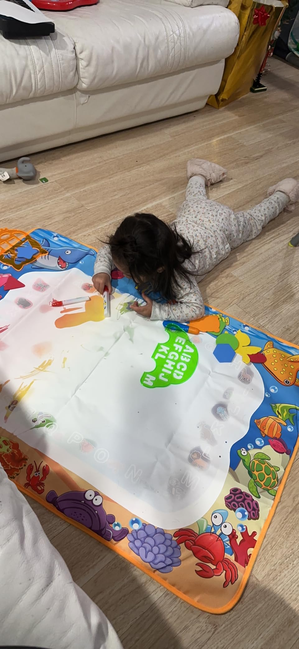 Water Doodle Mat - Kids Color Painting Toy, Gift Set for Toddlers 2-7 customer photo 2