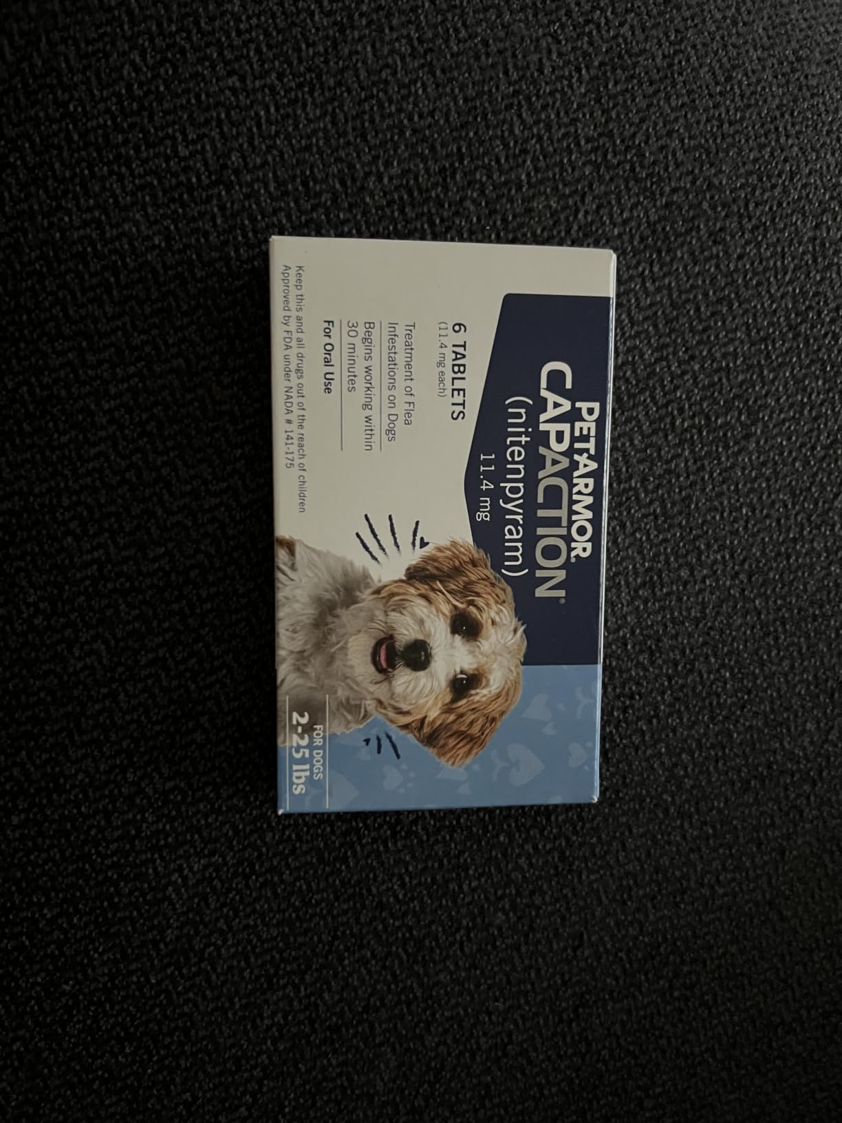 PetArmor CAPACTION (nitenpyram) Oral Flea Treatment for Dogs, Fast Acting Tablets Start Killing Fleas in 30 Minutes, Dogs Over 25 lbs, 6 Doses (Pack of 1) (Packaging May Vary) customer photo 2
