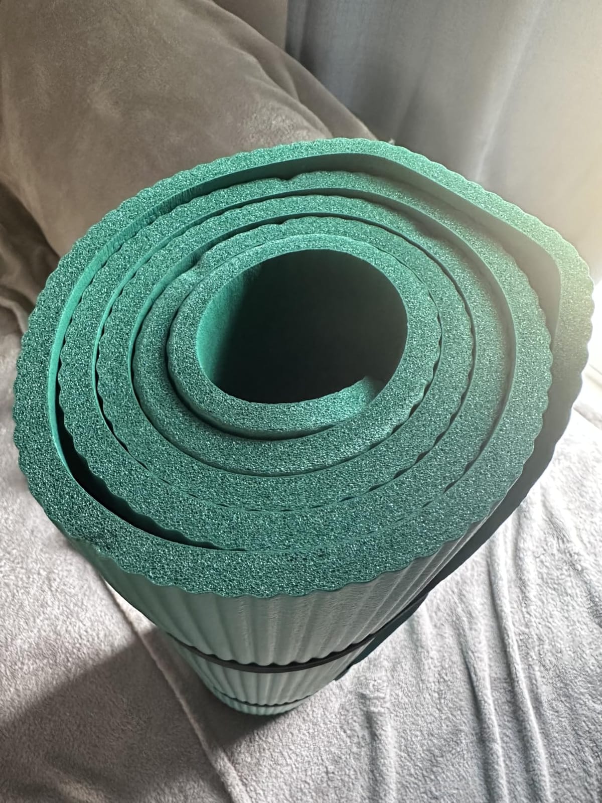 Gaiam Thick Yoga Mat, Exercise & Fitness Mat with Easy-Cinch Carrying Strap customer photo 2
