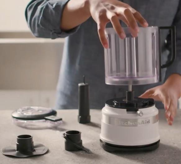 KitchenAid 5 Cup Food Chopper KFC0516BM, Matte Black | Precisely Chops or Purees, Whisk Accessory for Fast Whipping, Two Speeds Plus Pulse, Stainless Multi-Purpose Blade customer photo 1