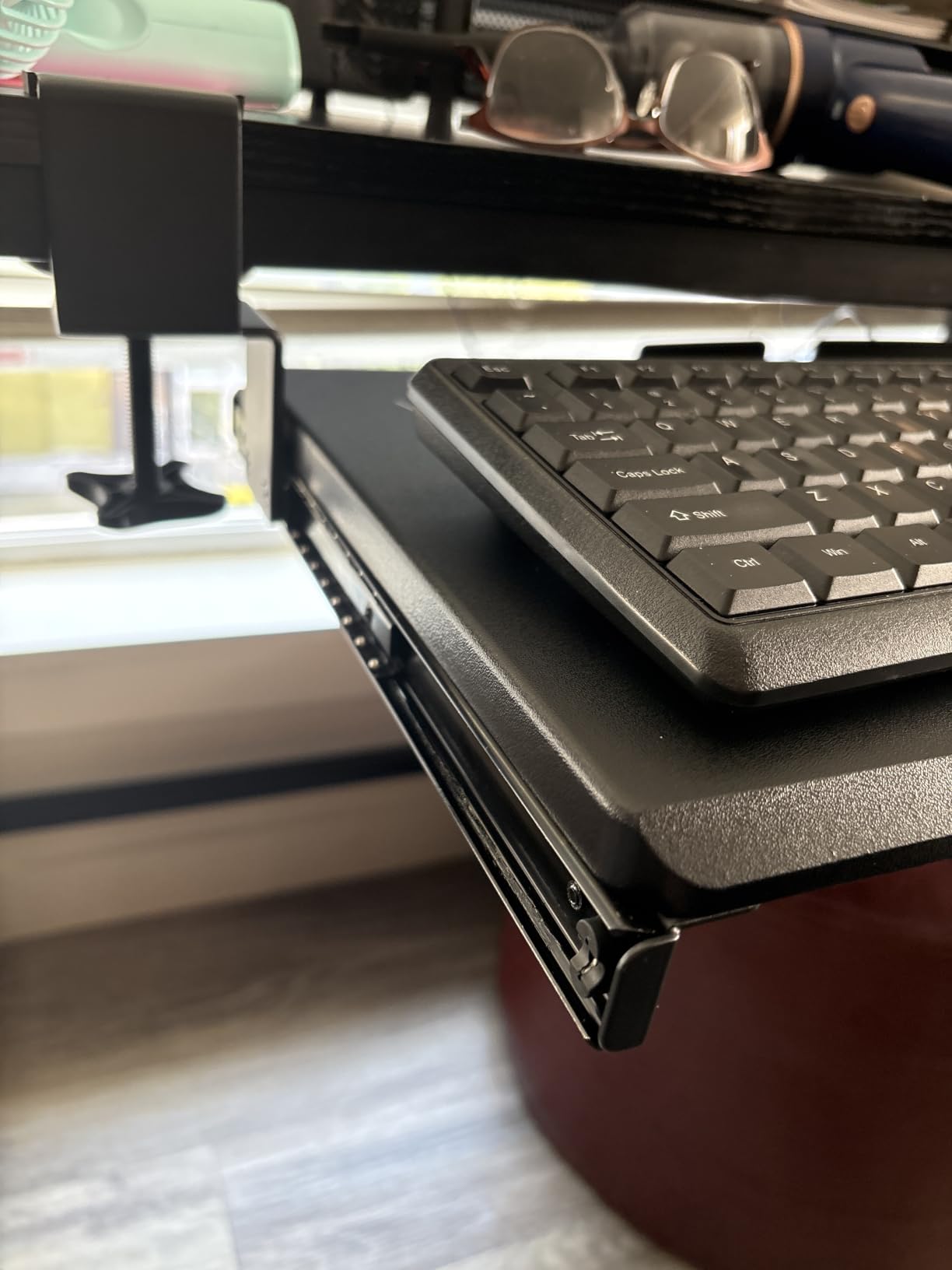 VIVO Black Clamp-on 27 x 11 in Keyboard Tray, MOUNT-KB05E customer photo 1