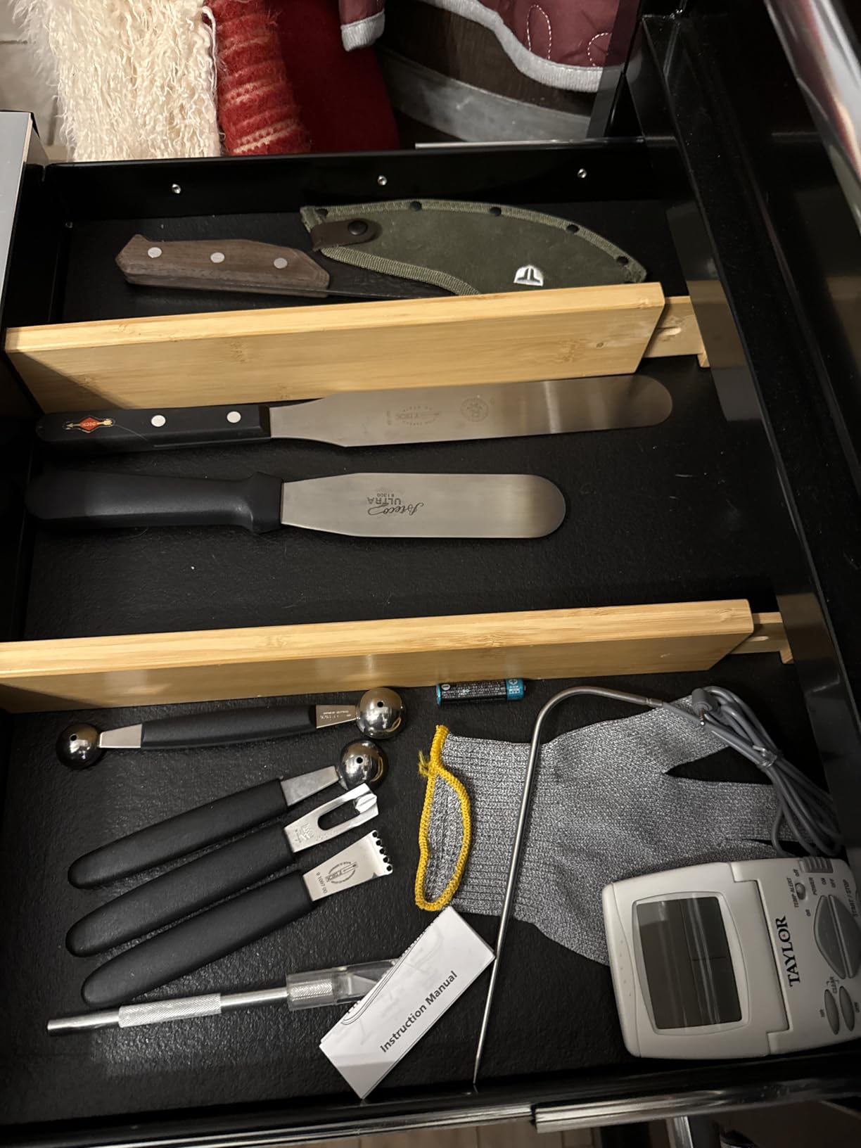Utoplike 4 Pcs Bamboo Kitchen Drawer Dividers, Large Drawers Organizers customer photo 1