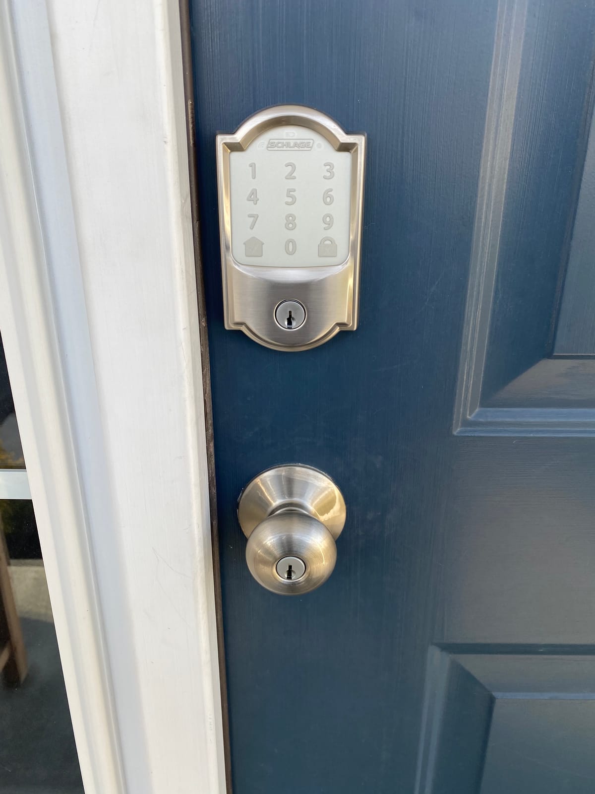 Schlage Encode Smart WiFi Deadbolt Lock with Century Trim, Matte Black | Keyless entry door lock, Touchscreen keypad, App control, Alexa, Google Home, Ring & Airbnb compatible customer photo 1