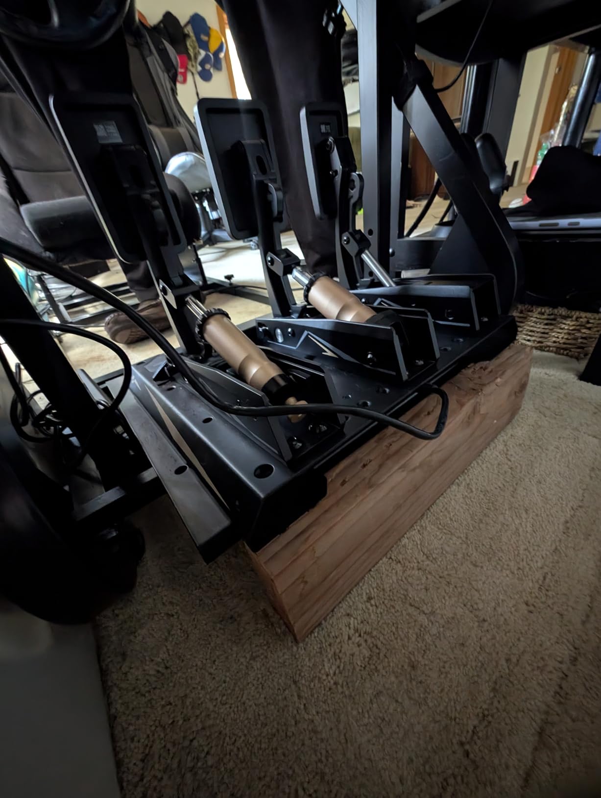 Marada Reinforced Stabilizing Racing Sim Cockpit Stand Fit for Fanatec customer photo 1