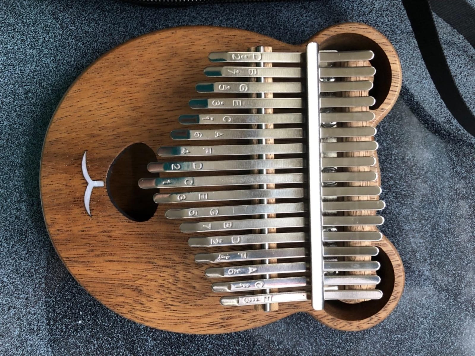 Thumb Piano, AKLOT Bear Kalimba Solid Wood 17 Keys Finger Piano Start Kits with Protective Case Tuning Hammer Study Booklet Cleaning Cloth customer photo 1