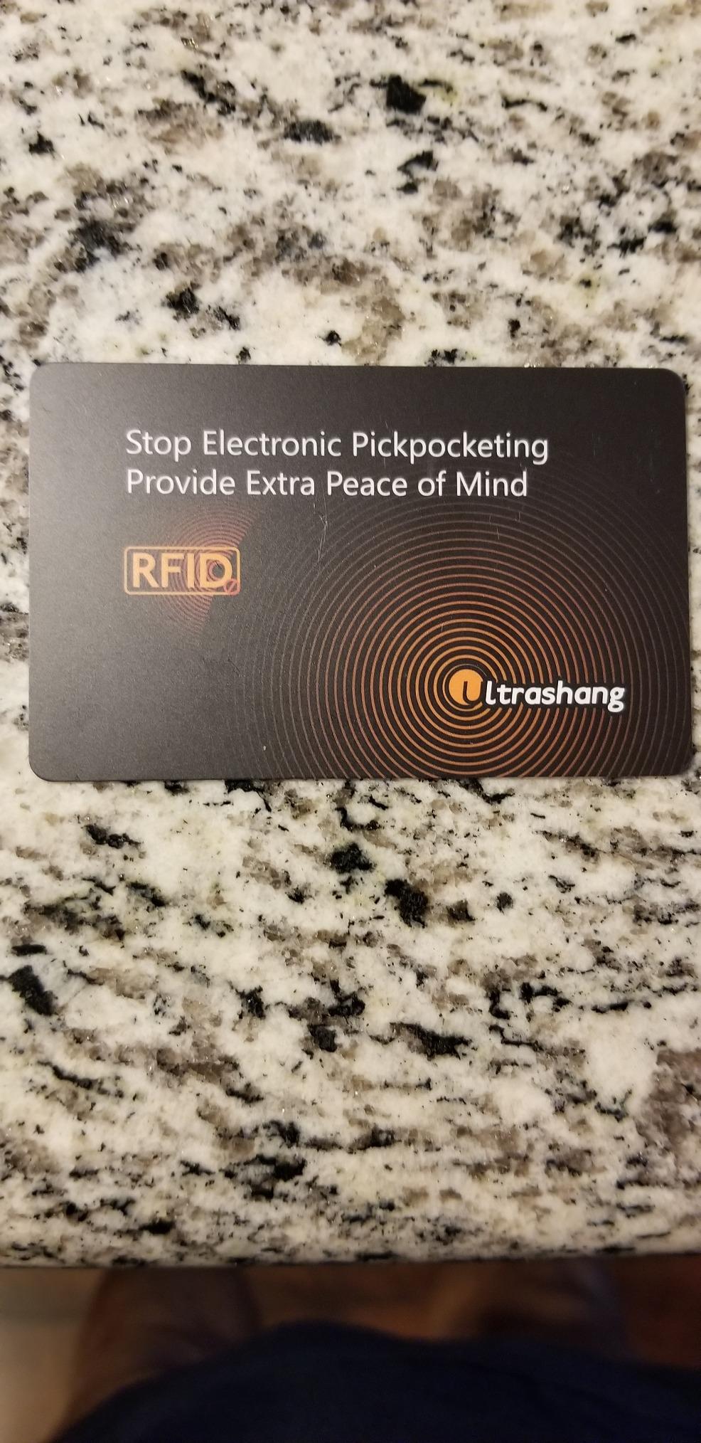 Safe RFID Blocking Card: 24/7 Credit Card Protection for Travel in Crowds customer photo 1