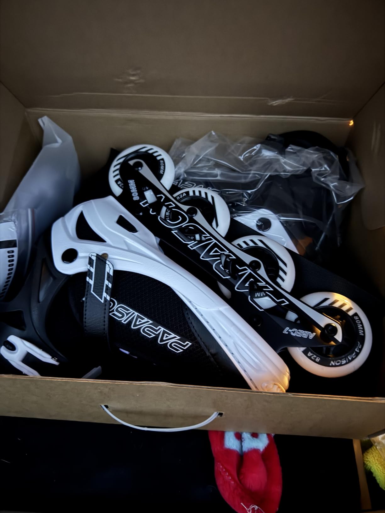 PAPAISON Adjustable Inline Skates for Kids and Adults with Full Light Up Wheels, Outdoor Roller Skates for Girls and Boys, Men and Women customer photo 2