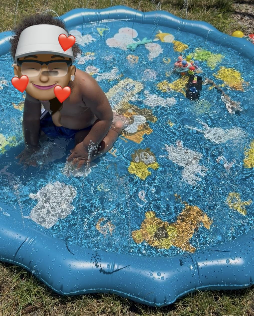 SplashEZ 3-in-1 Splash Pad, Sprinkler for Kids & Baby Pool for Learning customer photo 2