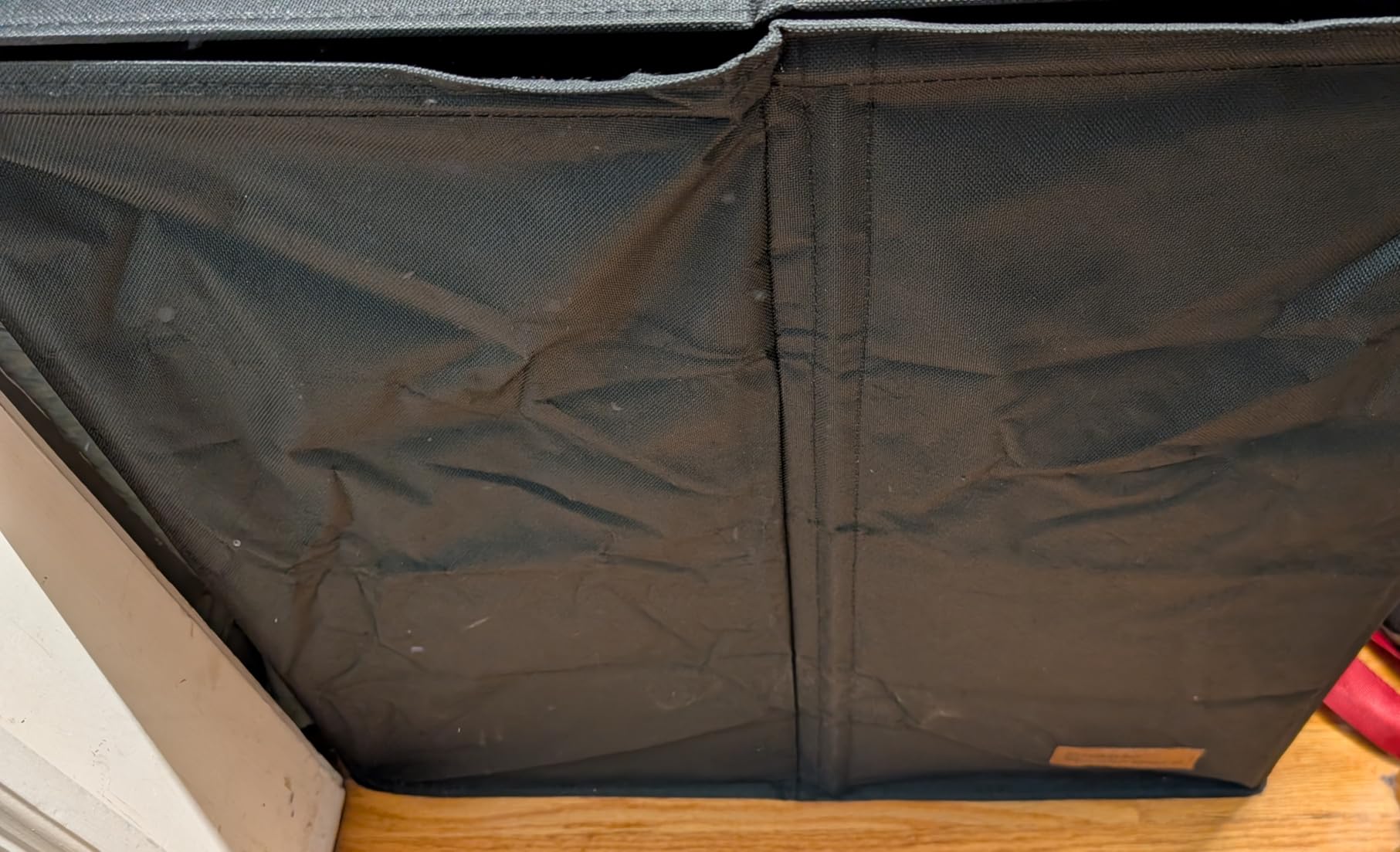 Simple Houseware Double Laundry Hamper with Lid & Removable Bags, Black customer photo 1